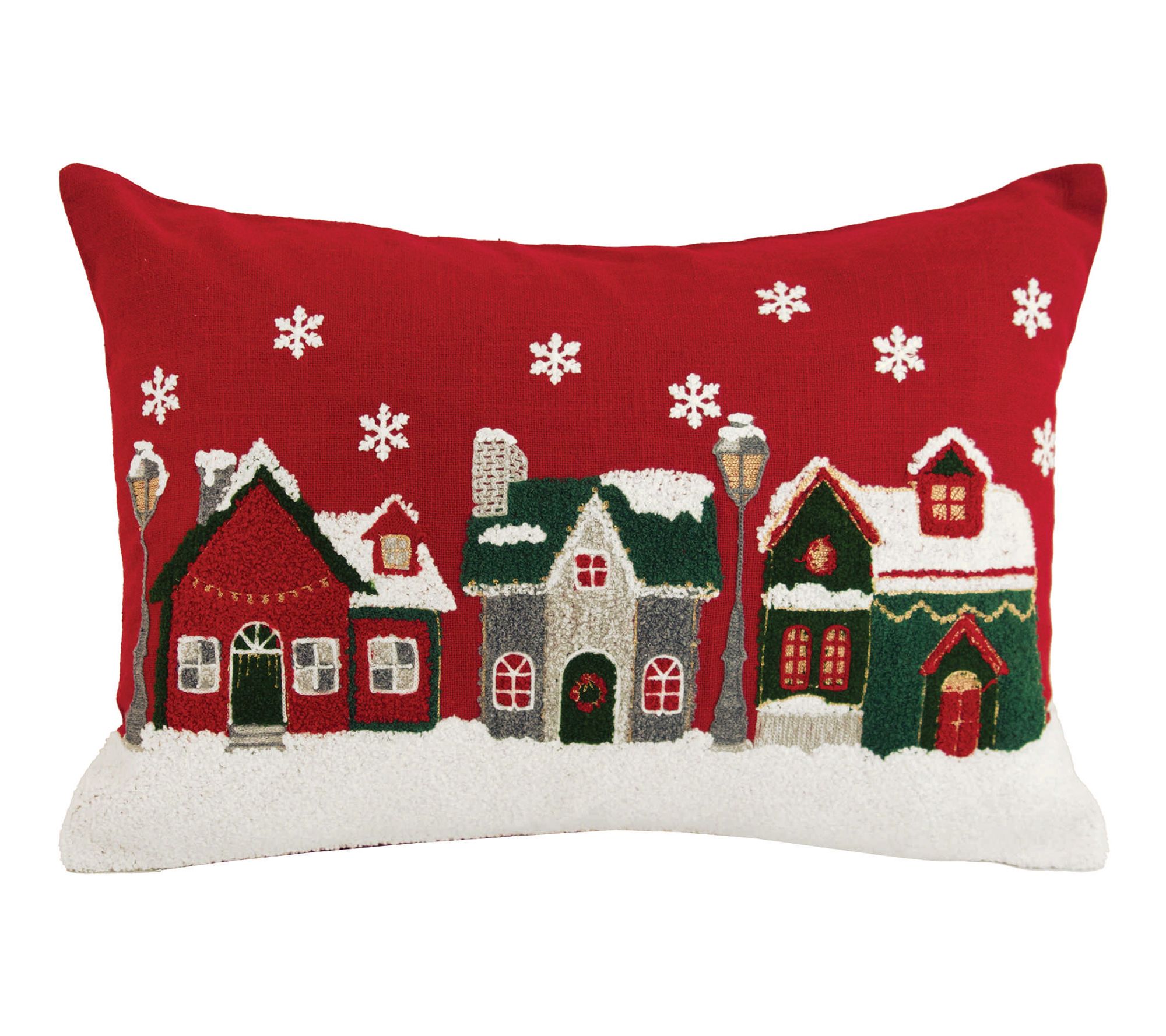 C&F Home Christmas Village  Pillow