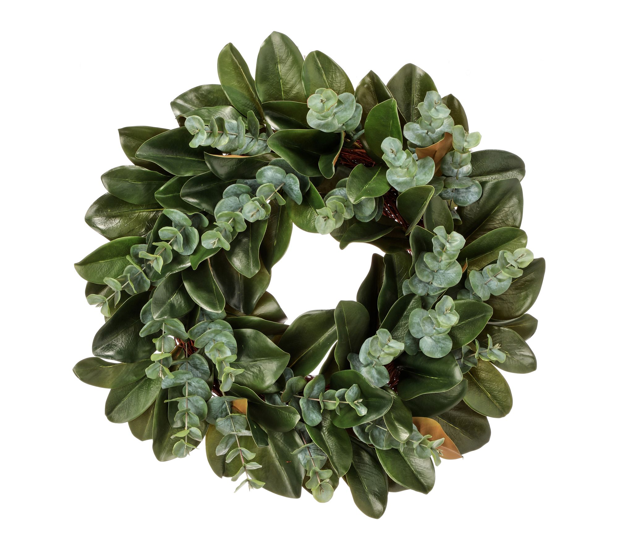 26" Southern Magnolia Eucalyptus Wreath by Valerie
