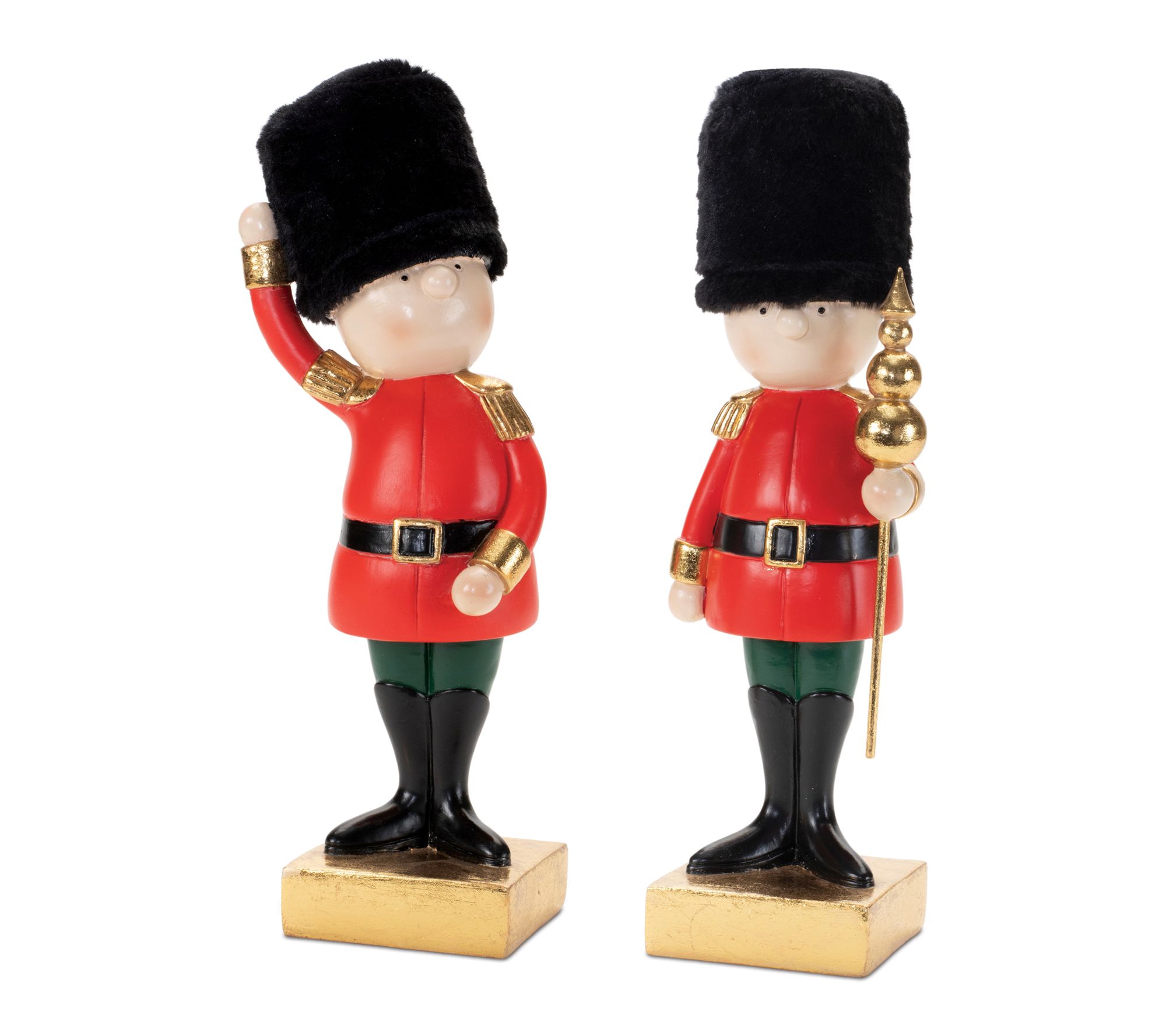 Melrose Holiday Nutcracker Soldier Figurine (Set of 2)