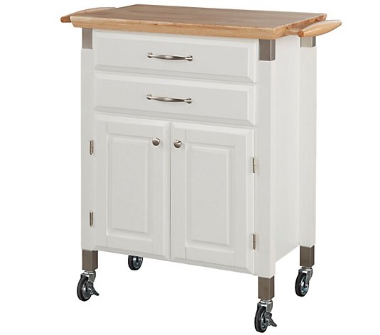 Home Styles Dolly Madison Prep and Serve Kitchen Cart -White