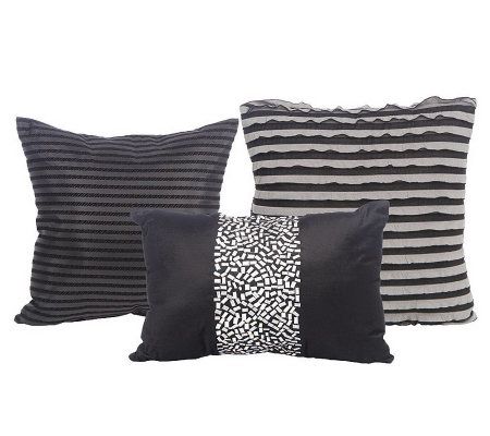 Joan Lunden 3 Piece Coordinating Accent Pillows Page 1 Qvc Com