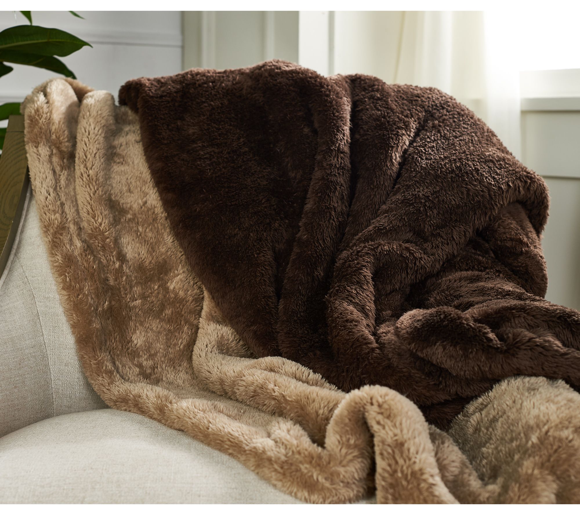 Berkshire Blanket S/2 60" x 70" Super Soft Fluffie Throws