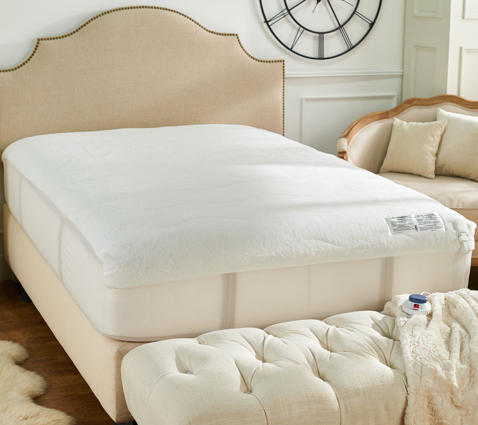 Perfect Fit Invisiwire Microplush King Mattress Pad Qvc Com