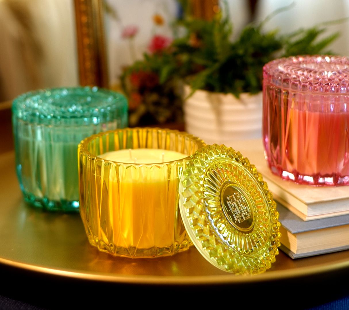 HomeWorx by Harry Slatkin Set of (3) 14oz Spring Bouquet Candles