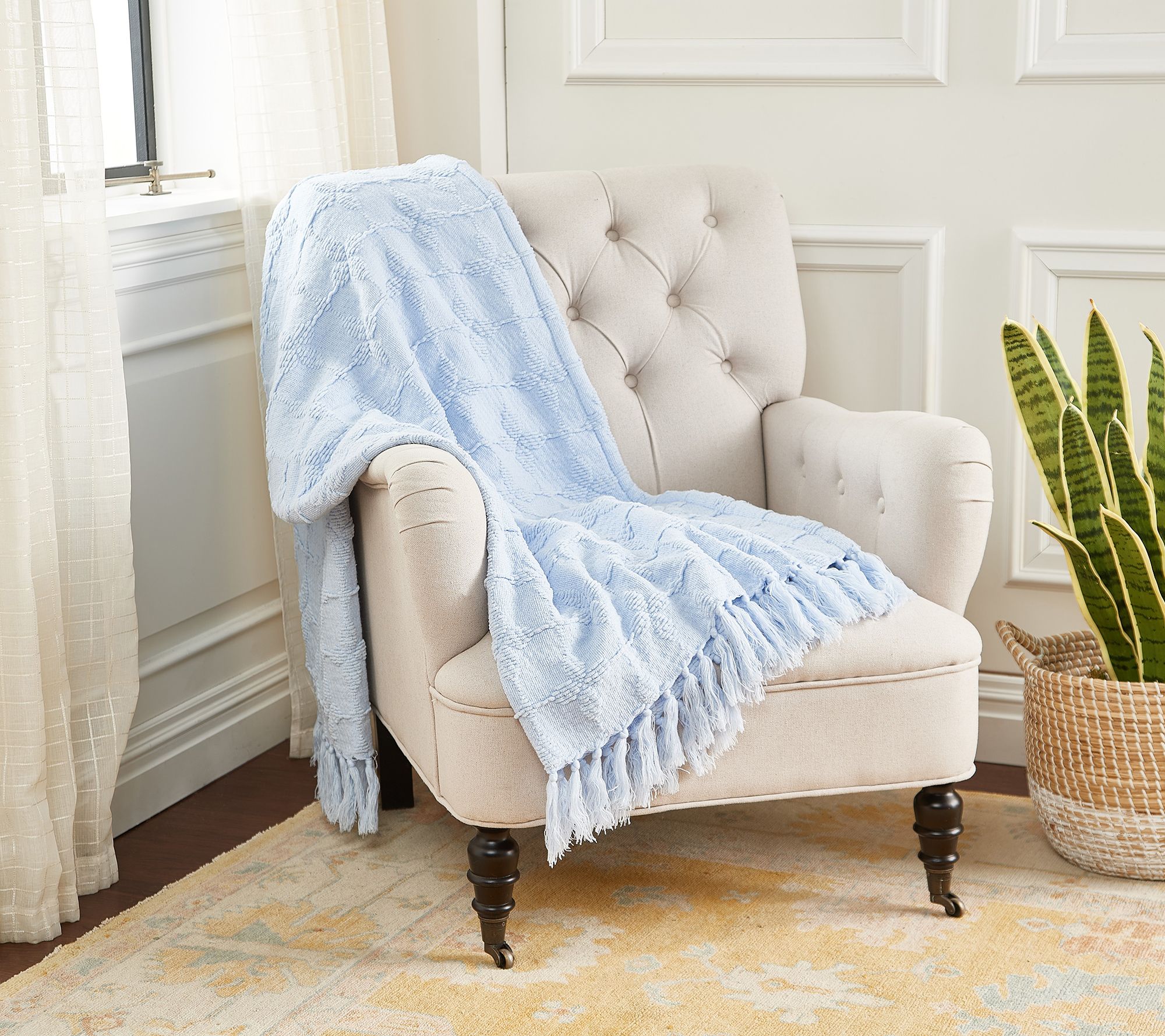 Jacquard best sale woven blanket