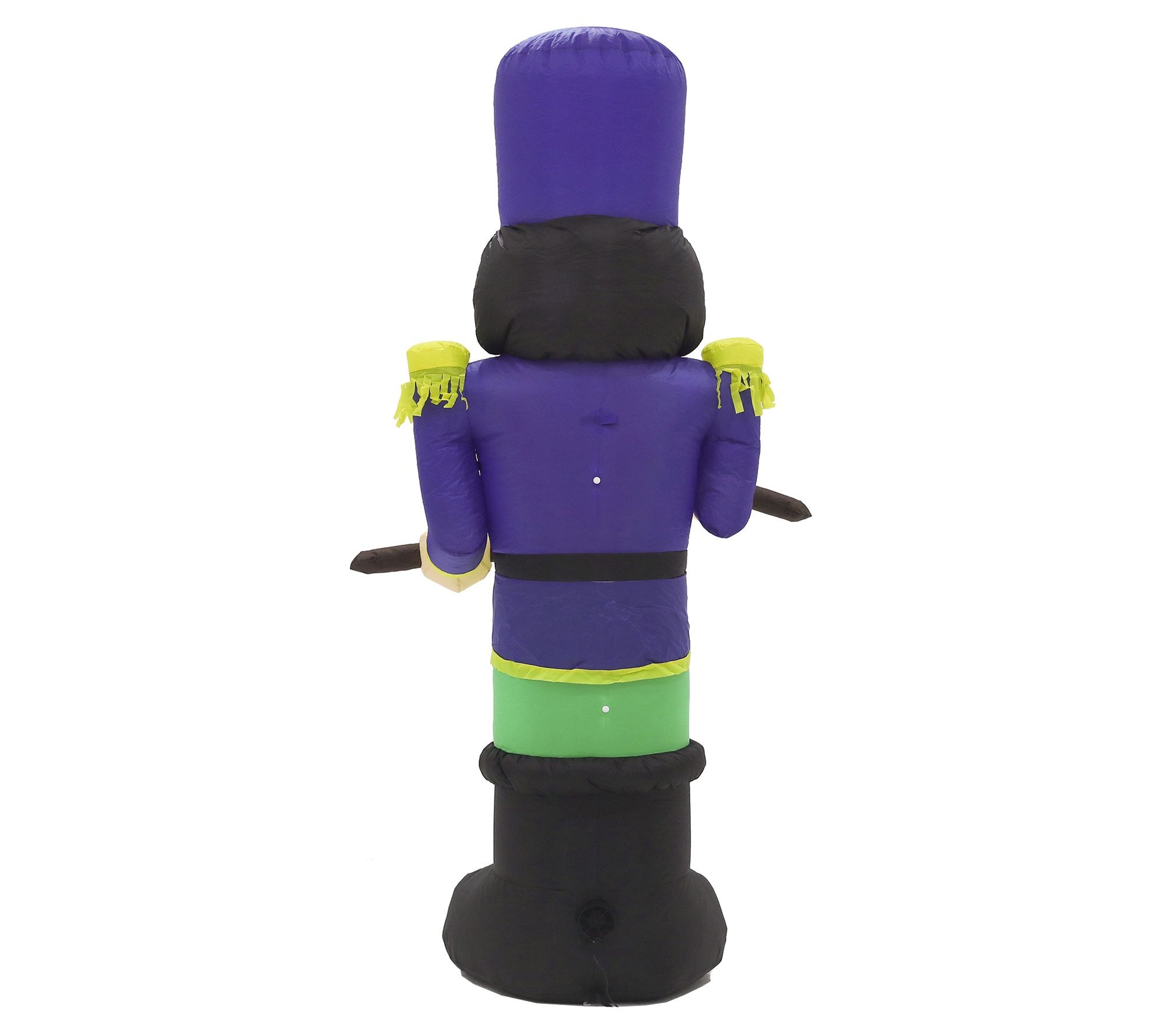 LuxenHome Lighted 7' Nutcracker Drummer Inflatable