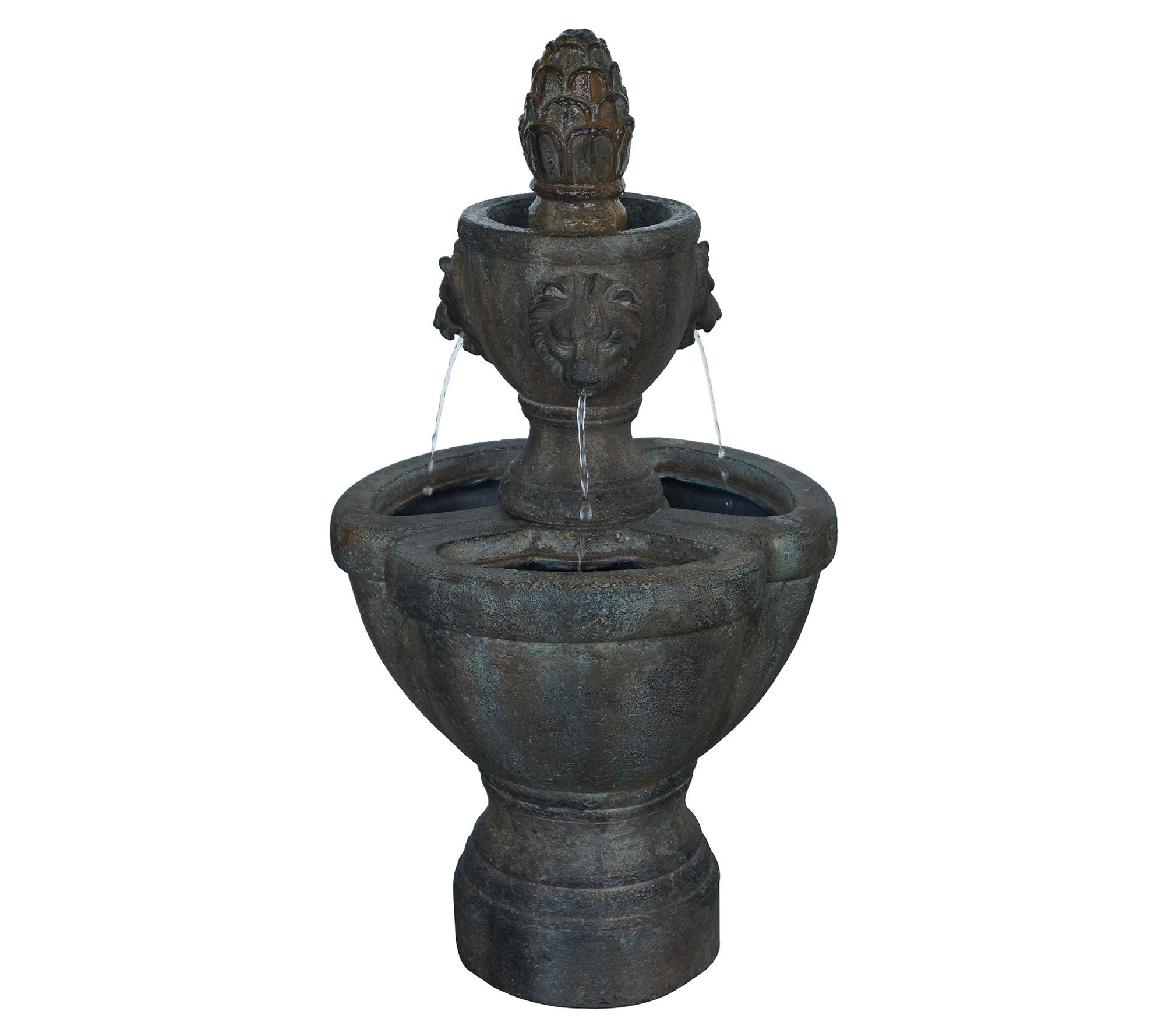 Lion Head Stone Water Fountain By Nature Spring