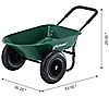 Glitzhome Haul Without Hassle Lawn Garden Wheelbarrow Dually, 3 of 7