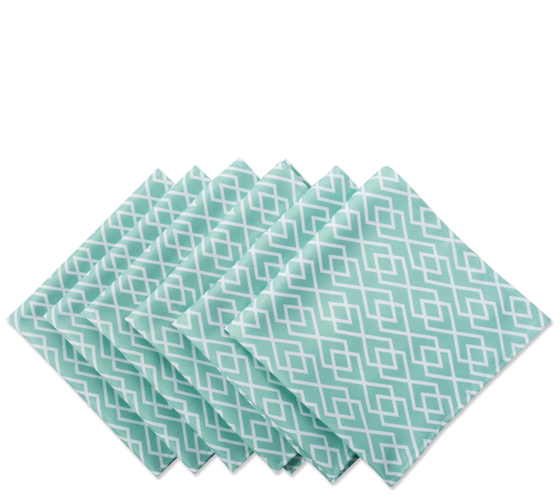 Design Imports Diamond Outdoor Napkin Set of 6