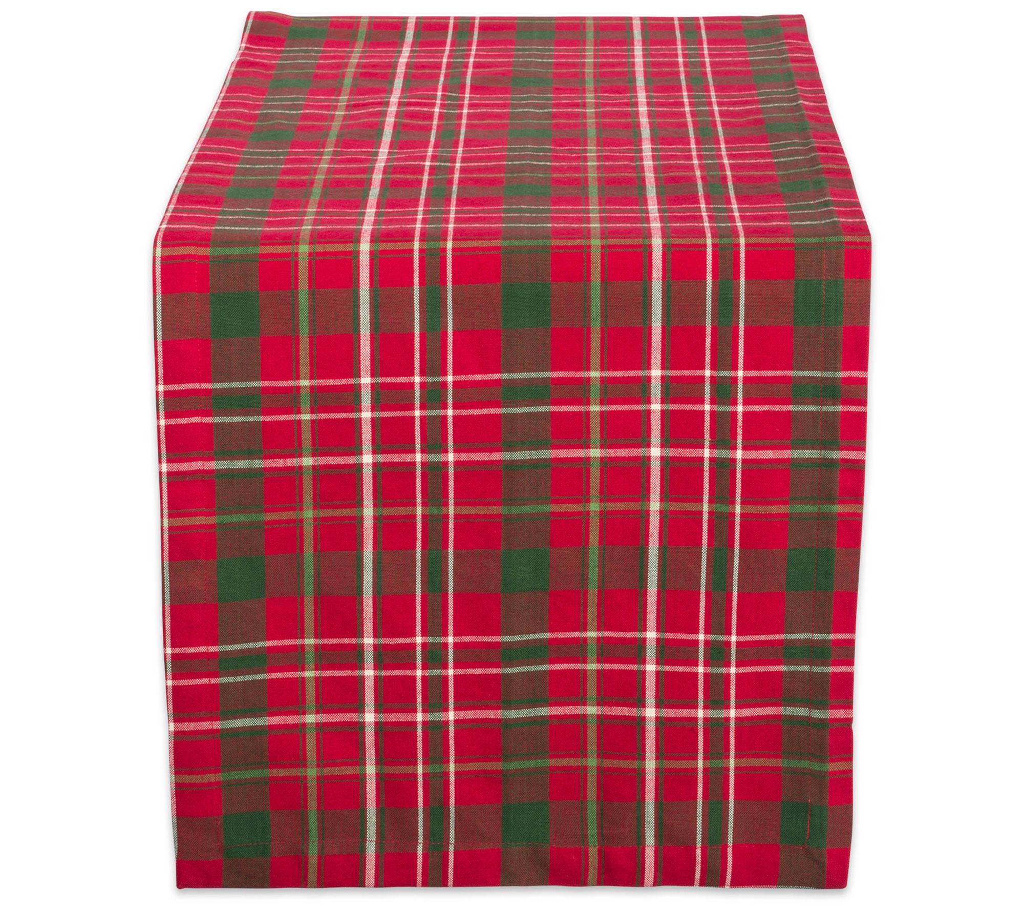 Design Imports Tartan Holiday Plaid Table Runner 14" x 108"