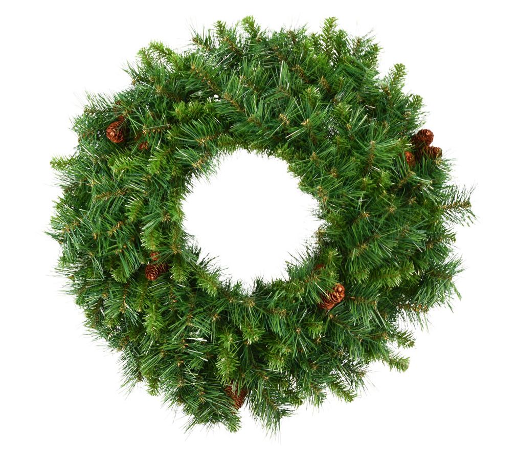 Vickerman 42" Cheyenne Pine Christmas Wreath, Unlit