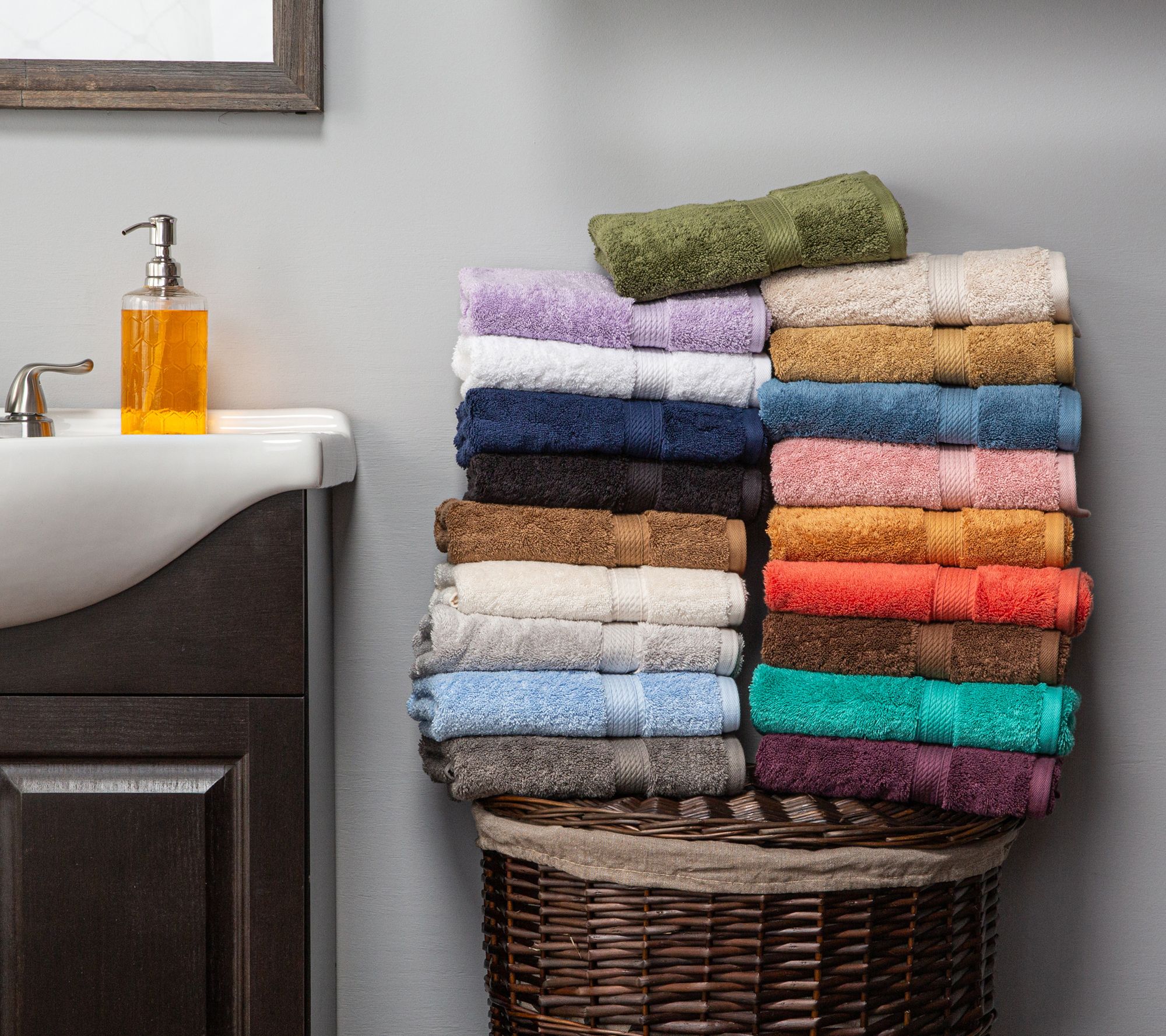 Ambrosia Egyptian Cotton 2Piece Absorbent Bath Towel Set