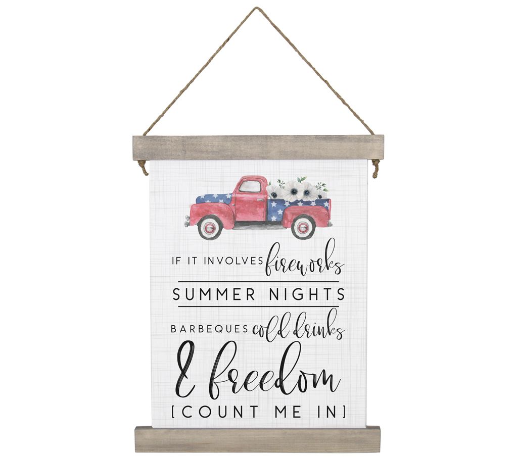 Summer Nights Hanging Canvas by Sincere Surroundings