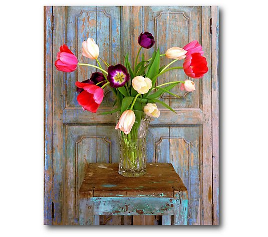 Courtside Market Tulips, Mexico 16" x 20" Canvas Wall Art
