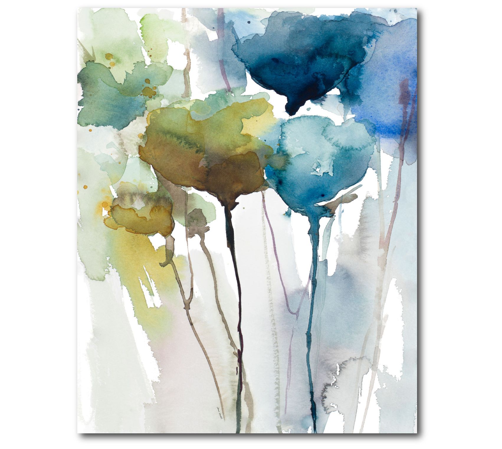 Courtside Market Rainy Wildflowers 16x20 CanvasWall Art