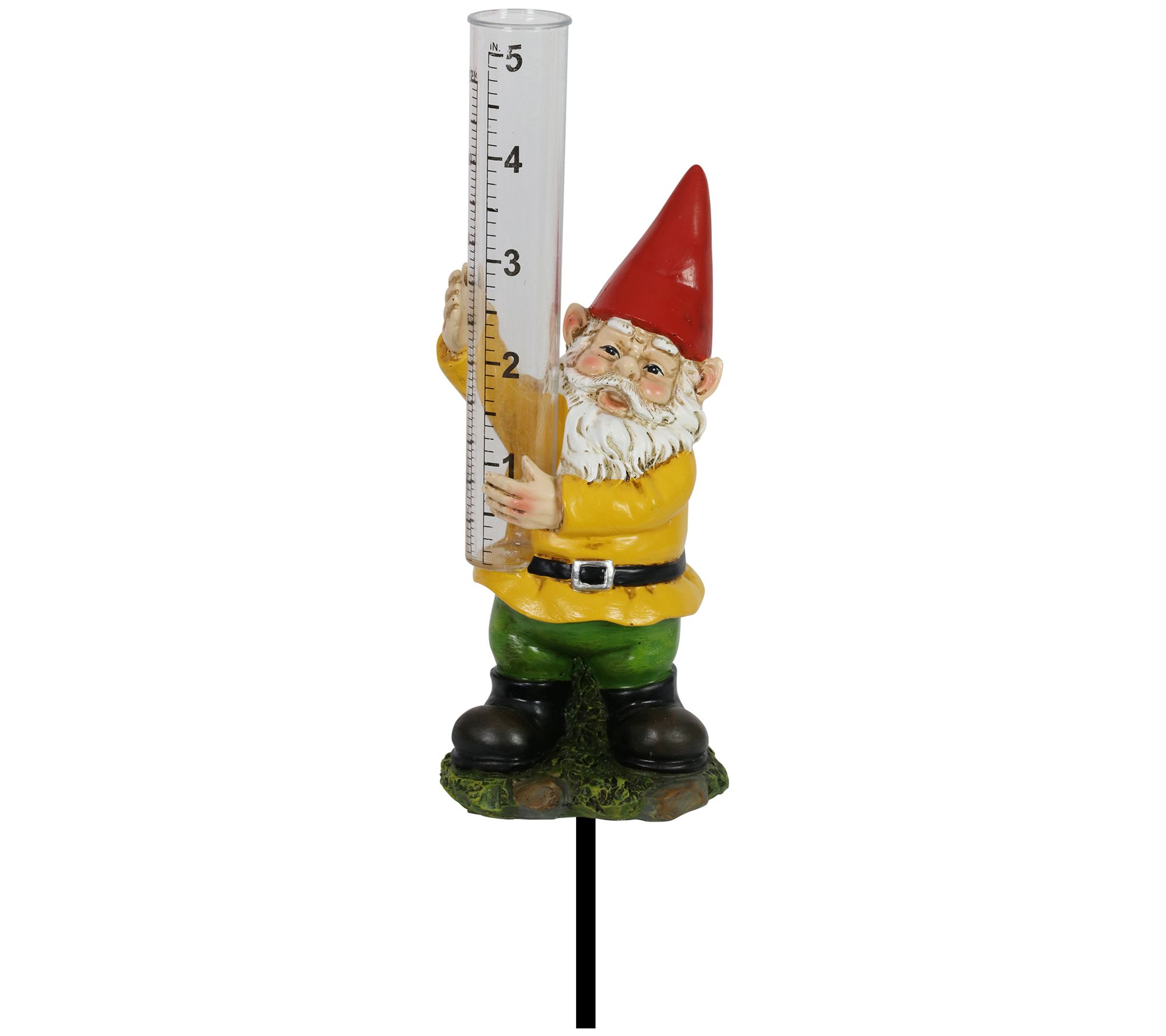 Exhart Rain Gauge Gnome Plant StakeRed