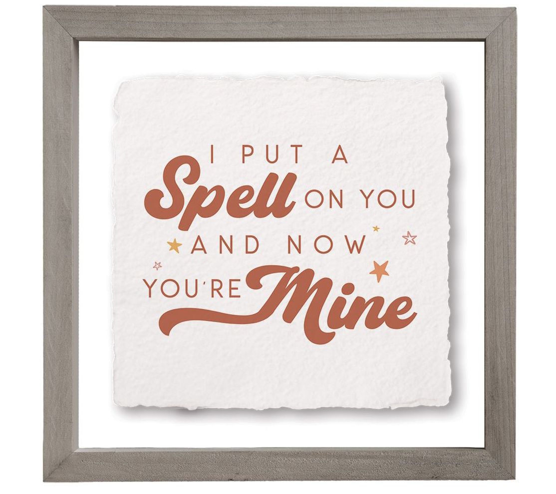 Sincere Surroundings 10" Spell You're Mine Floating Frame Art