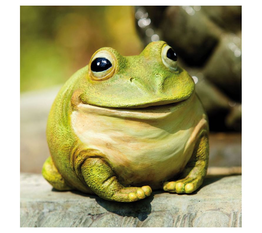 Evergreen Medium Portly Frog Garden Statue