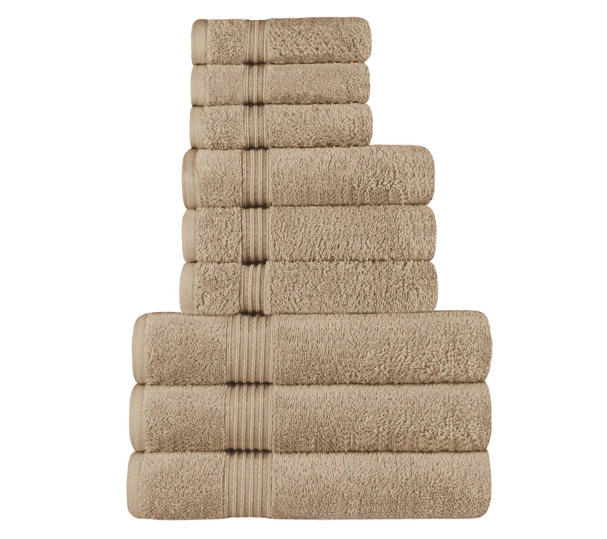 Superior Egyptian Cotton Highly Absorbent 9-PCft Towel Set