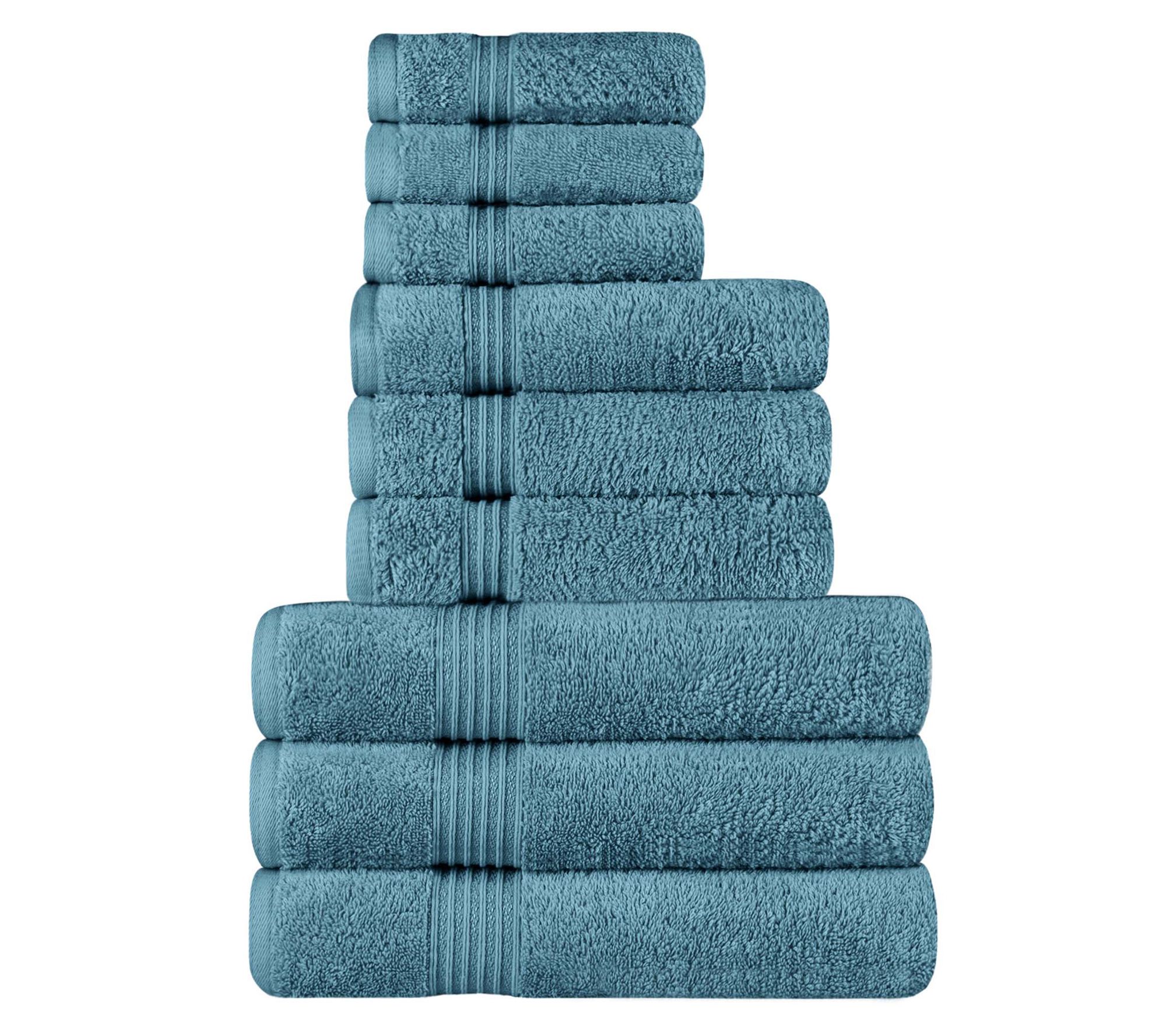 Superior Egyptian Cotton Highly Absorbent 9-PCoft Towel Set