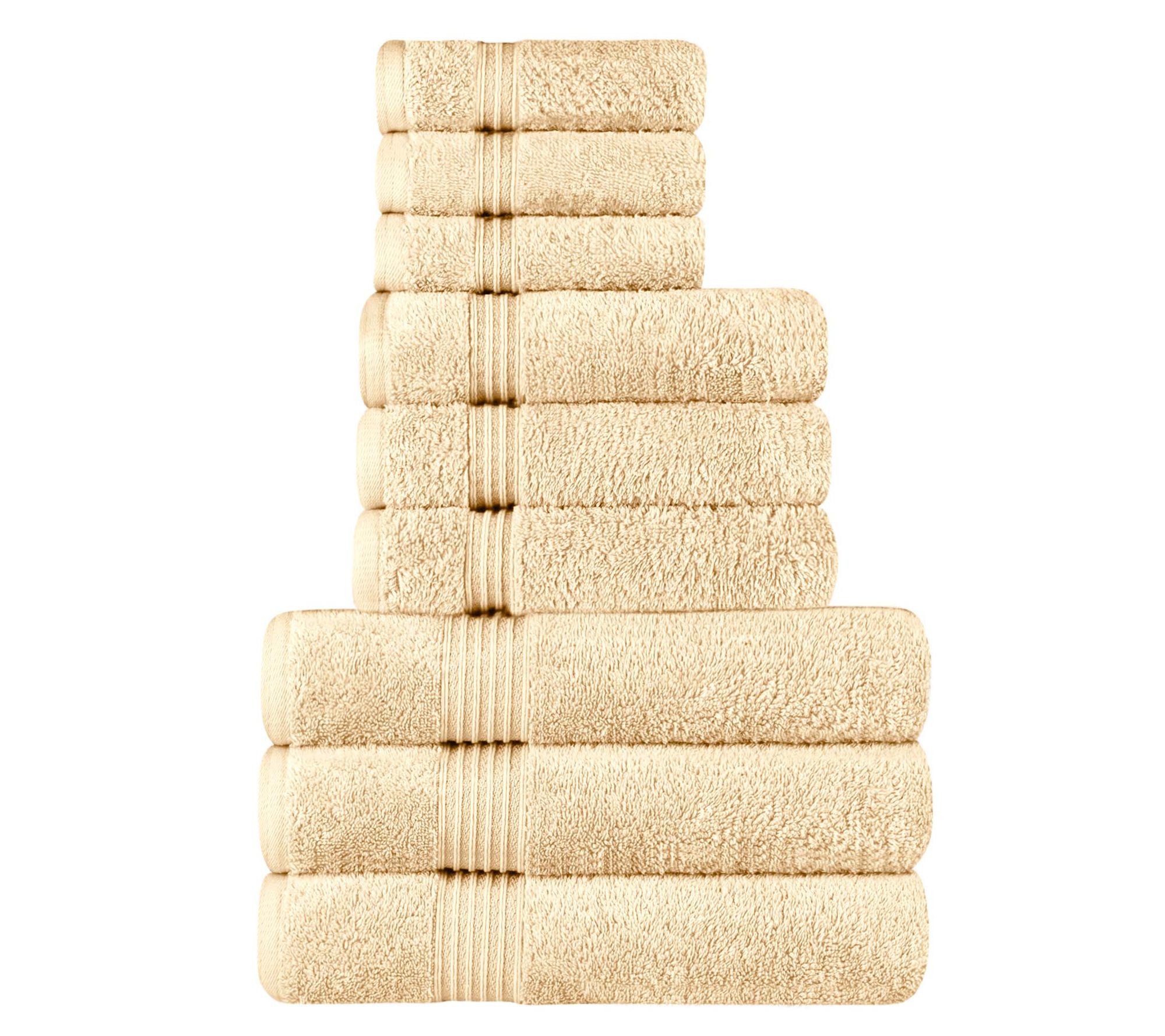 Superior Egyptian Cotton Highly Absorbent 9-PCft Towel Set