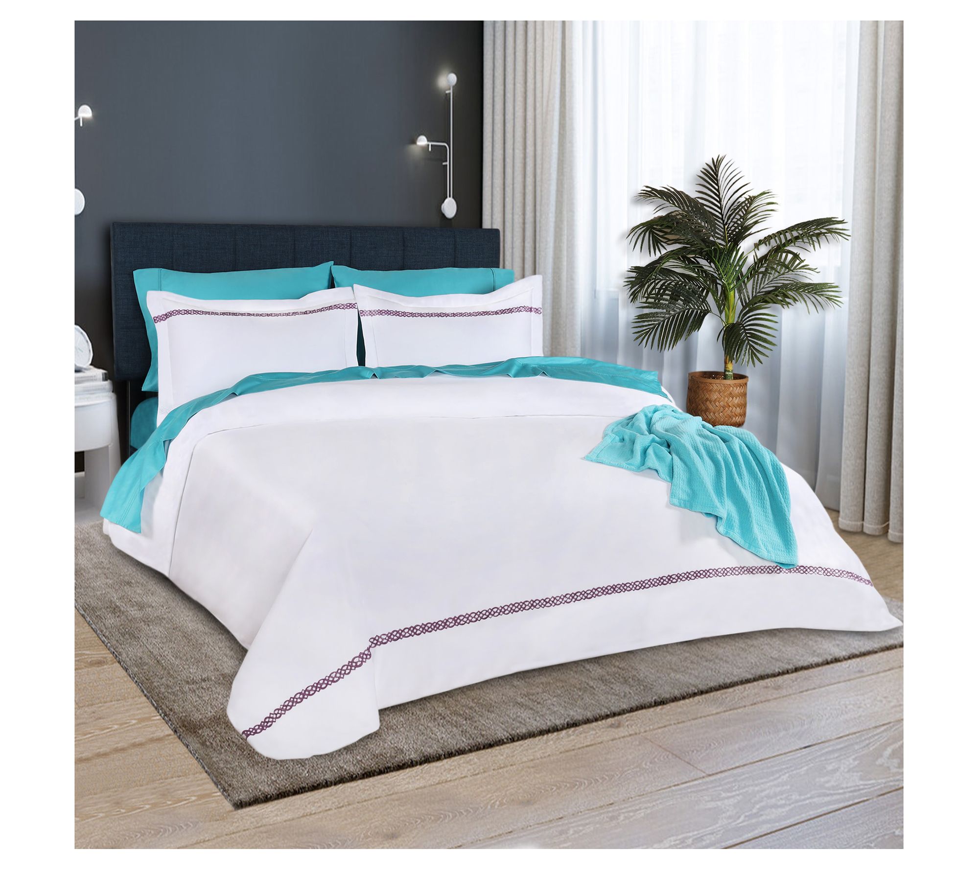  Trina Turk Dream Weaver 100% Cotton Quilted Coverlet Set -  Lightweight Breathable All Season Bedding Set, King, White : Home & Kitchen