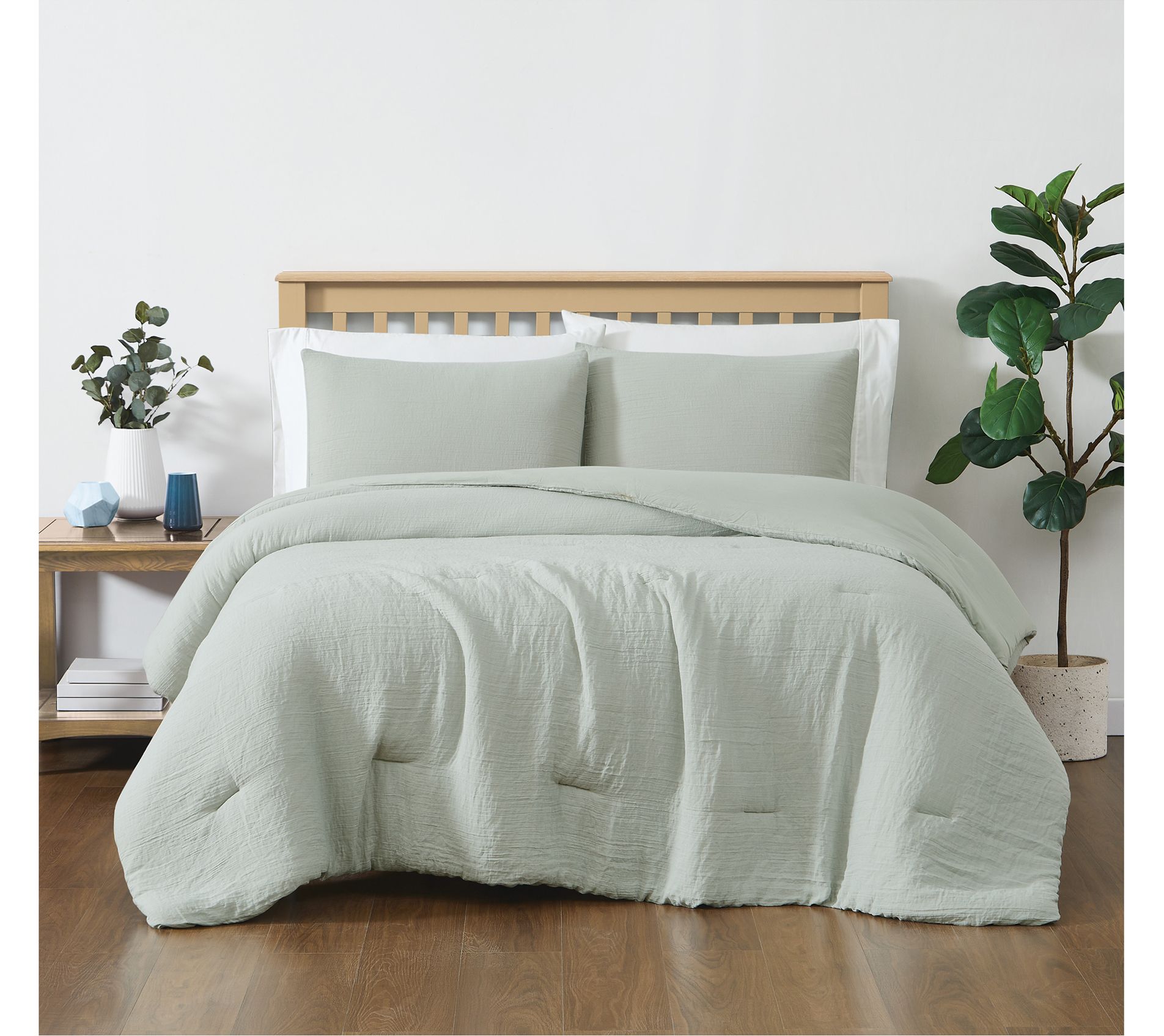 Truly Soft Cozy Gauze King 3 Piece Comforter Set