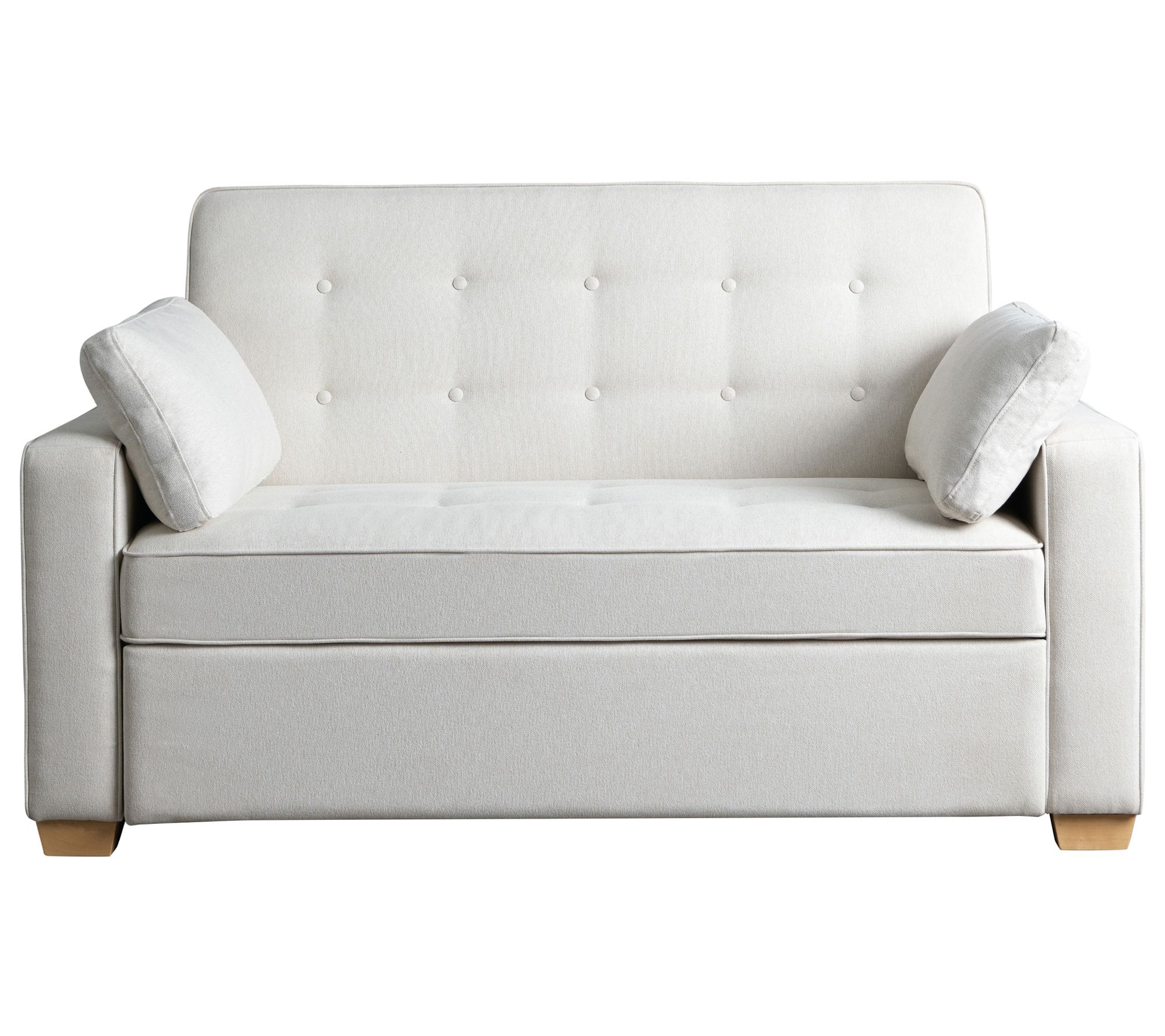 Serta Ayva Full Size Convertible Sofa in Polyester Fabric