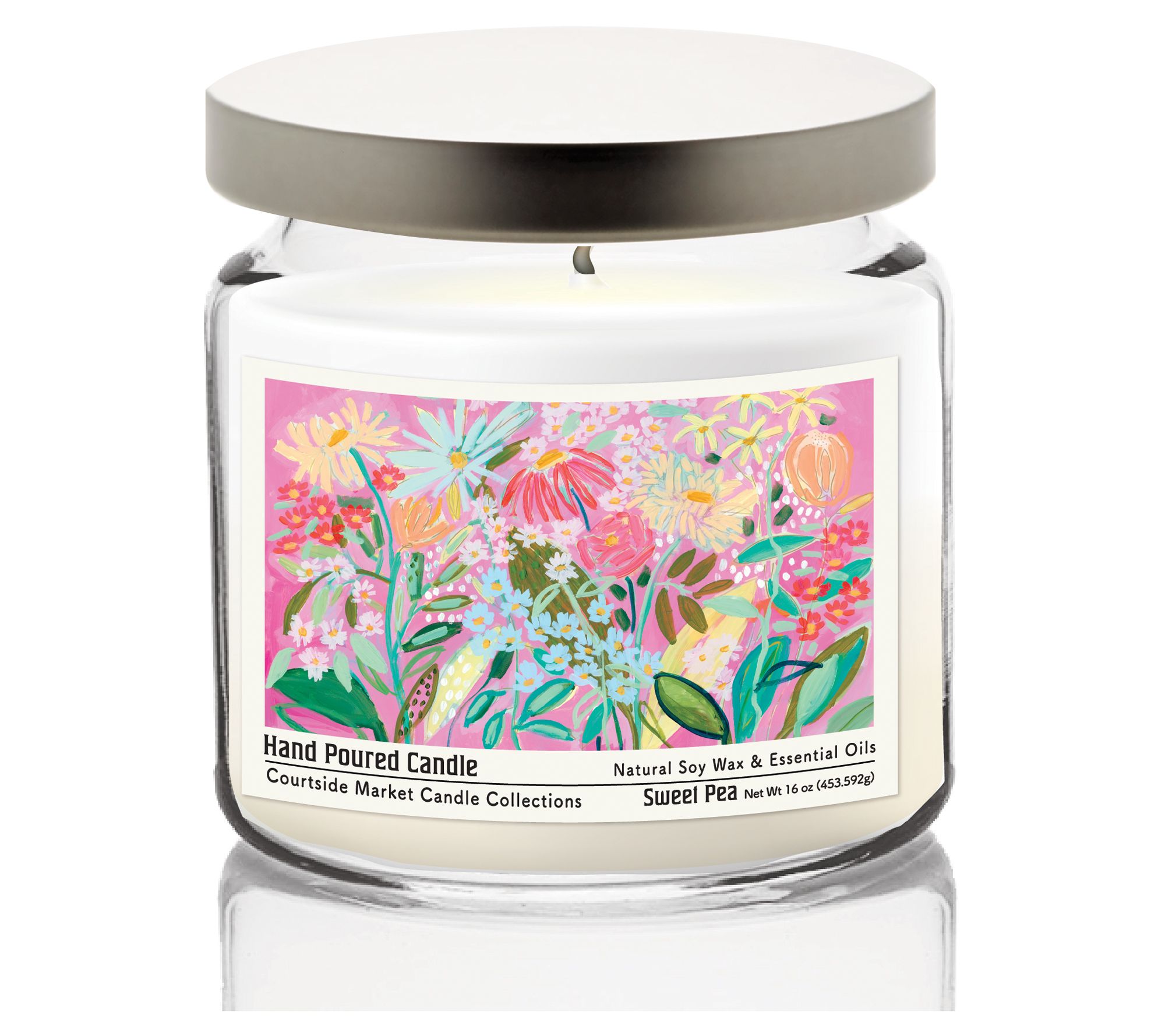 Courtside Market Allow Yourself To Glow CandleGlass Jar 16 oz