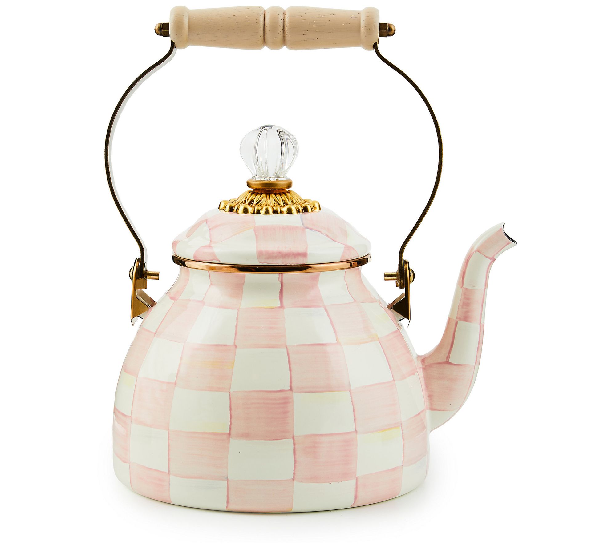 "As Is" Mackenzie- Childs 2-Quart Enamel Tea Kettle