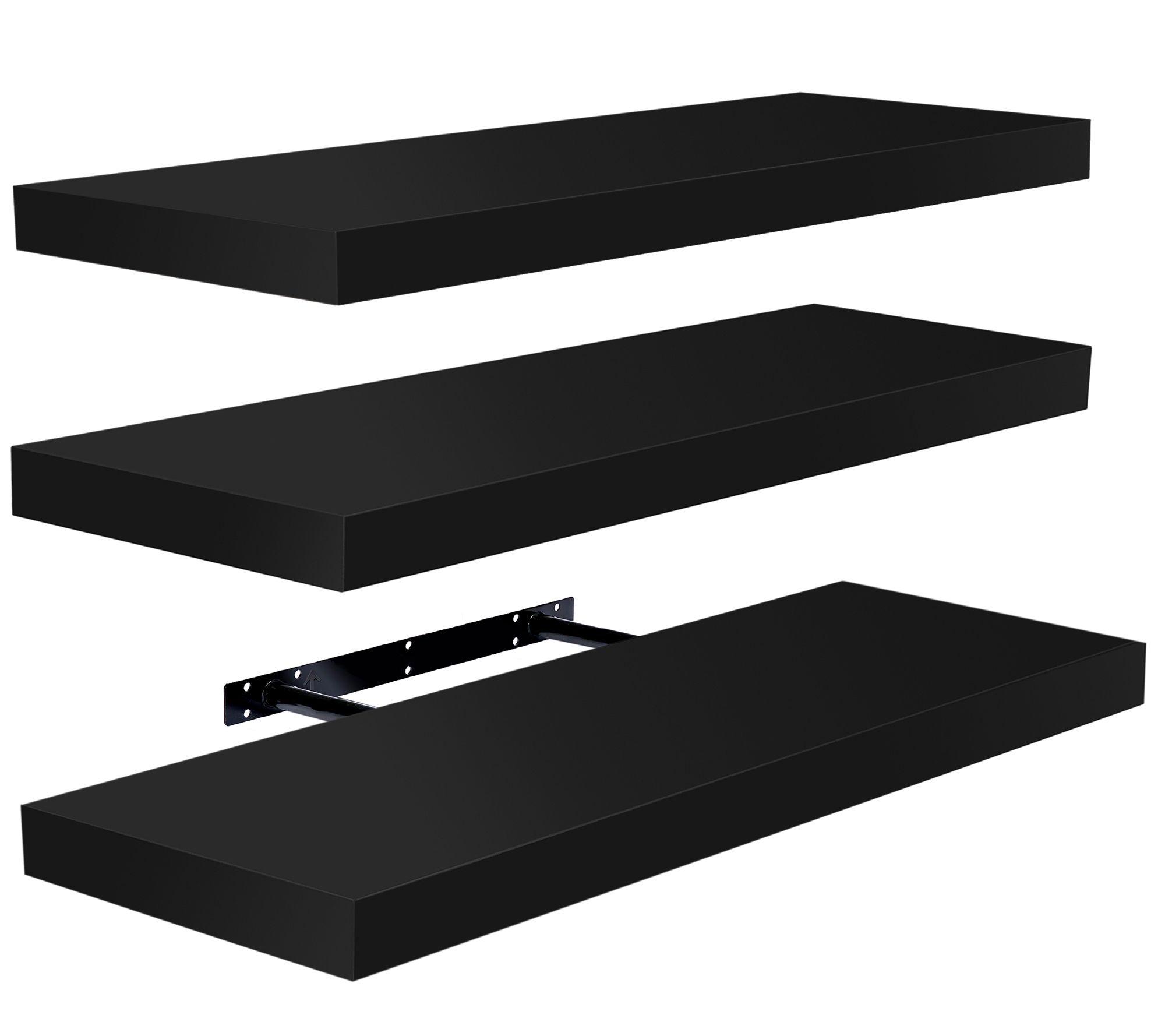 Set of 3 (24"x9 ") Sorbus Recta ngle Floating S helves