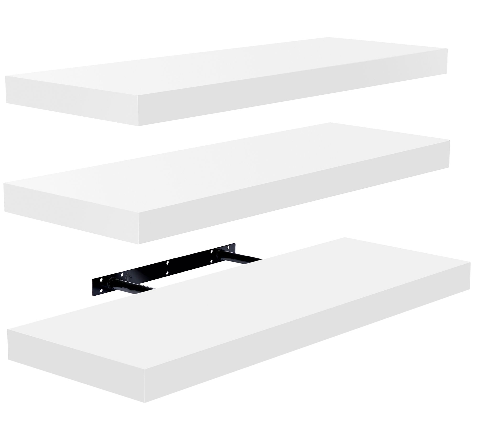 Set of 3 (24"x9 ") Sorbus Recta ngle Floating S helves