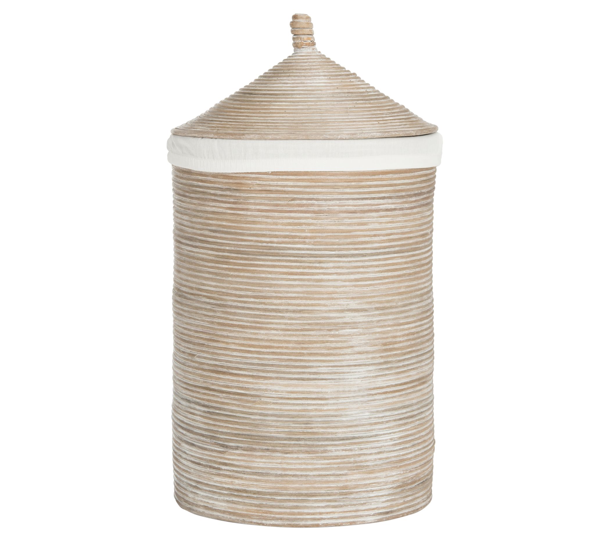 Safavieh Wellington Rattan Storage Hamper With iner