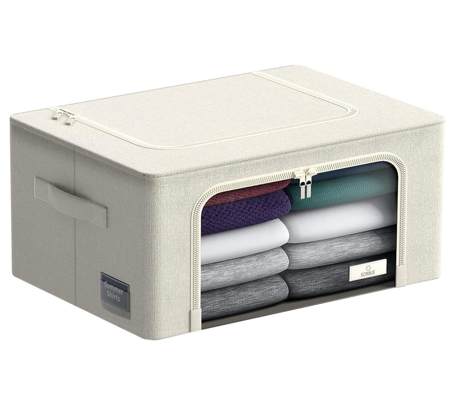 Sorbus Storage Bins with Metal Frame 1 Pack