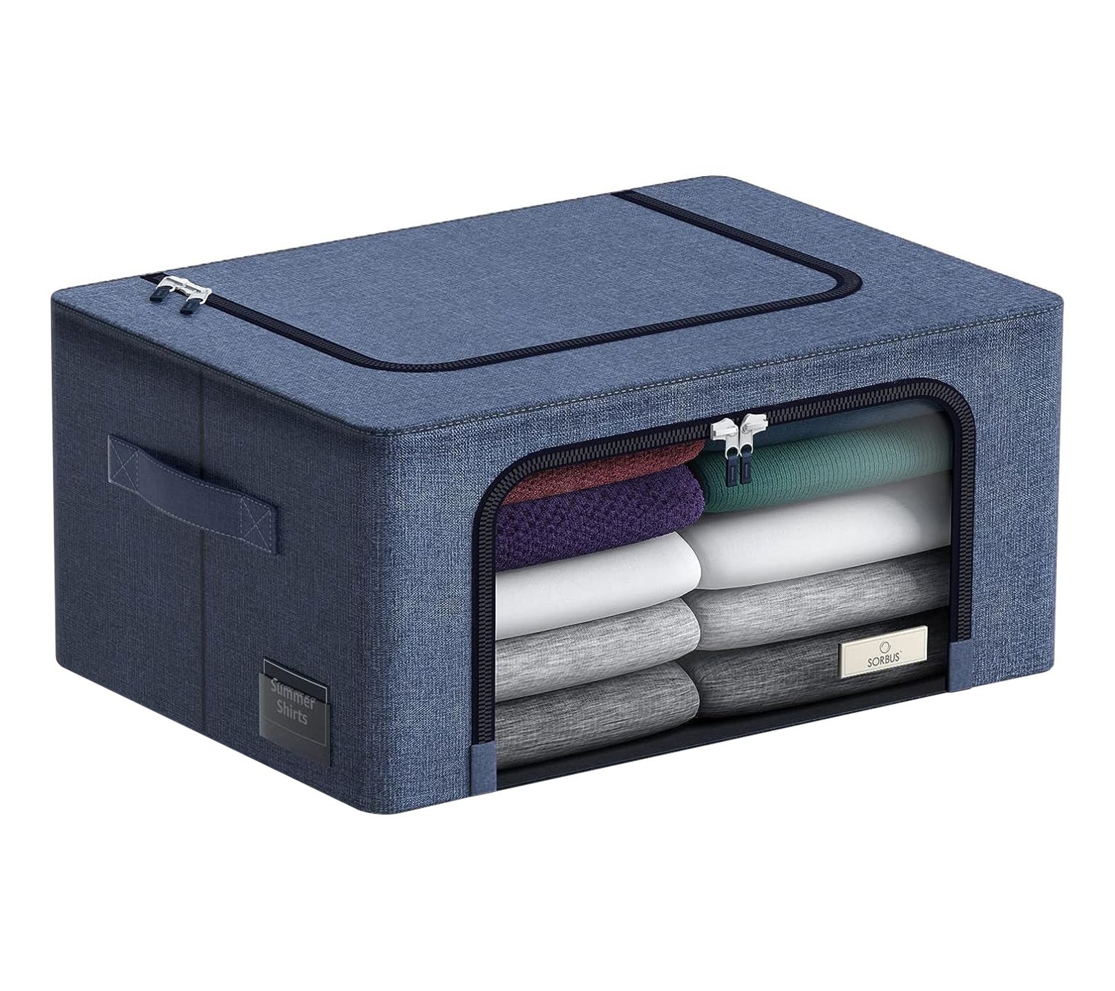 Sorbus Storage Bins with Metal Frame 1 Pack