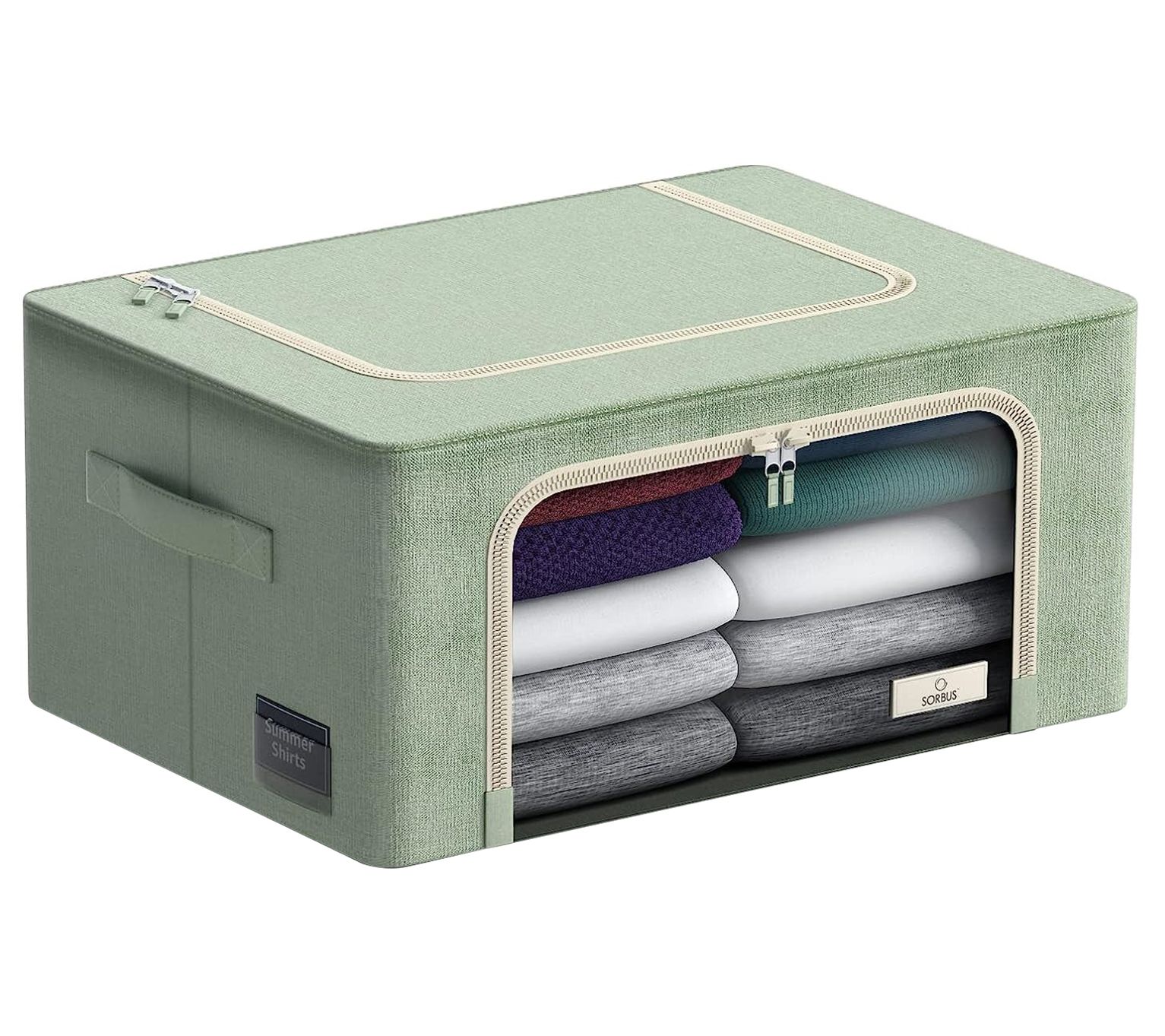 Sorbus Storage Bins with Metal Frame 1 Pack