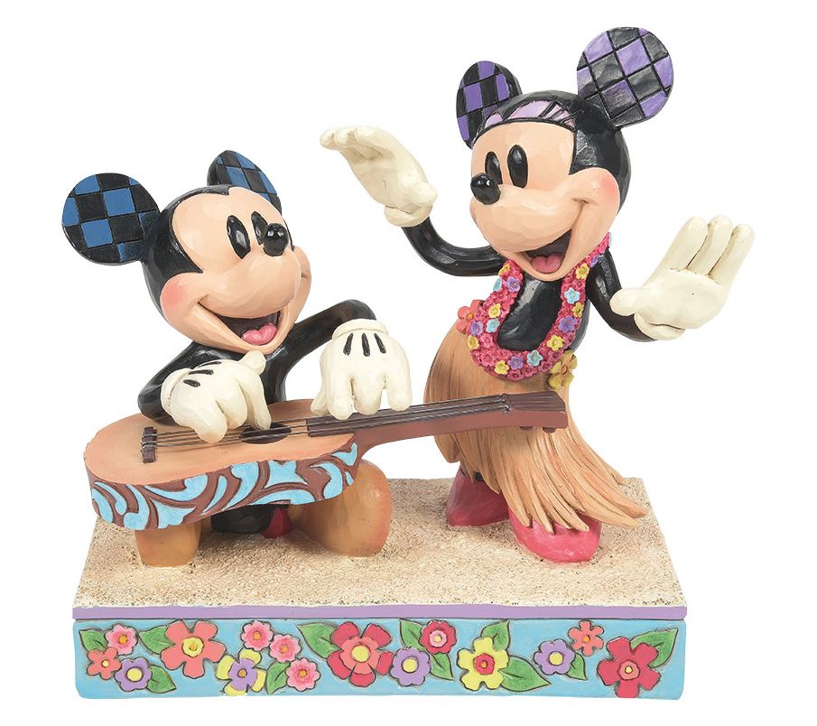 Jim Shore Disney Traditions Mickey and Minnie Hawaii Figurine