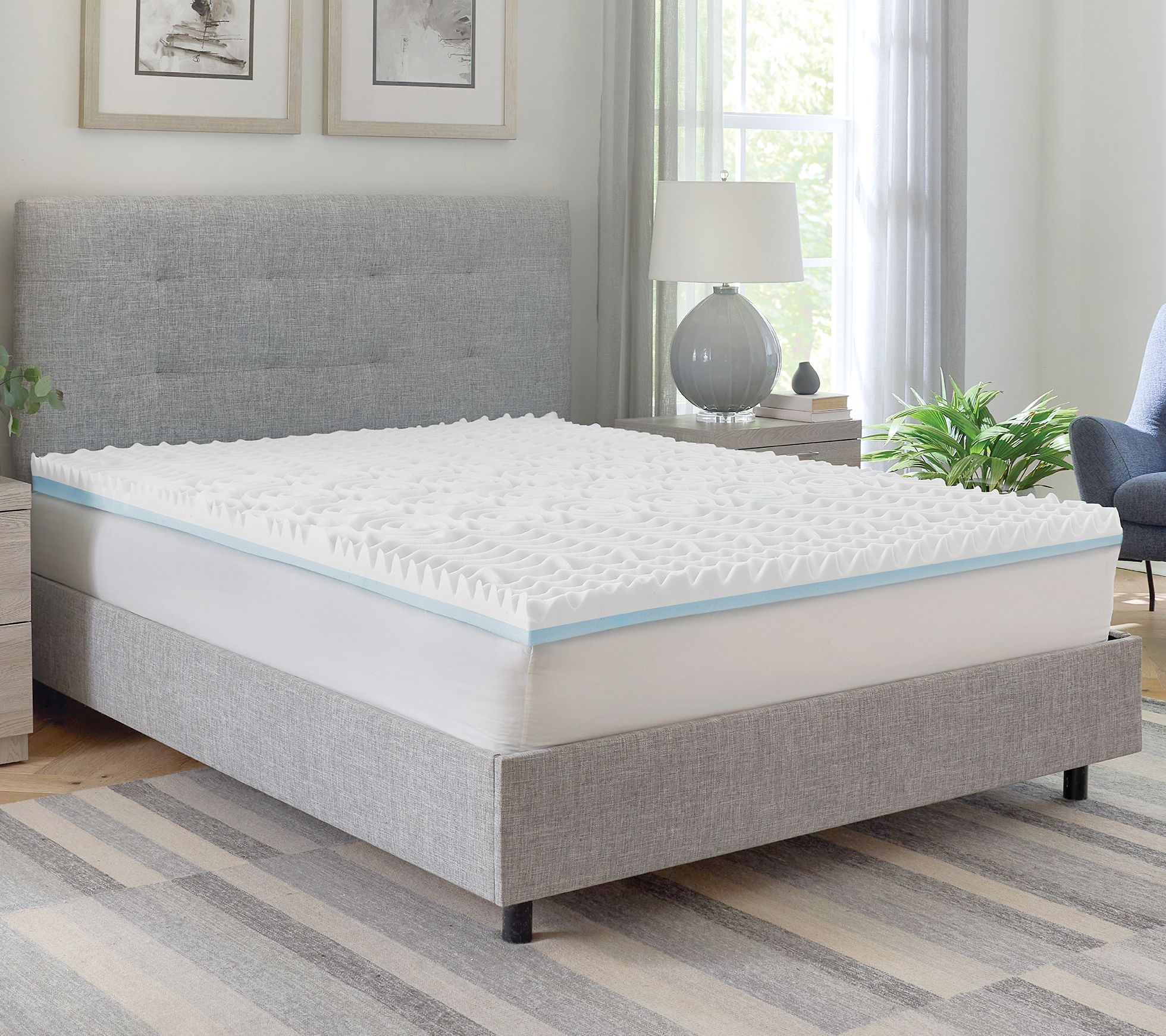 Bodipedic 3" Reversible Memory Foam Mattress Topper, Twin