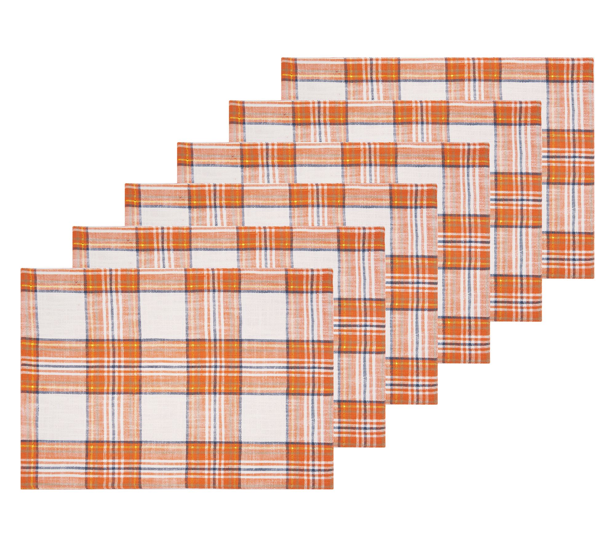 Gibson Plaid Placemat Set of 6 by Valerie