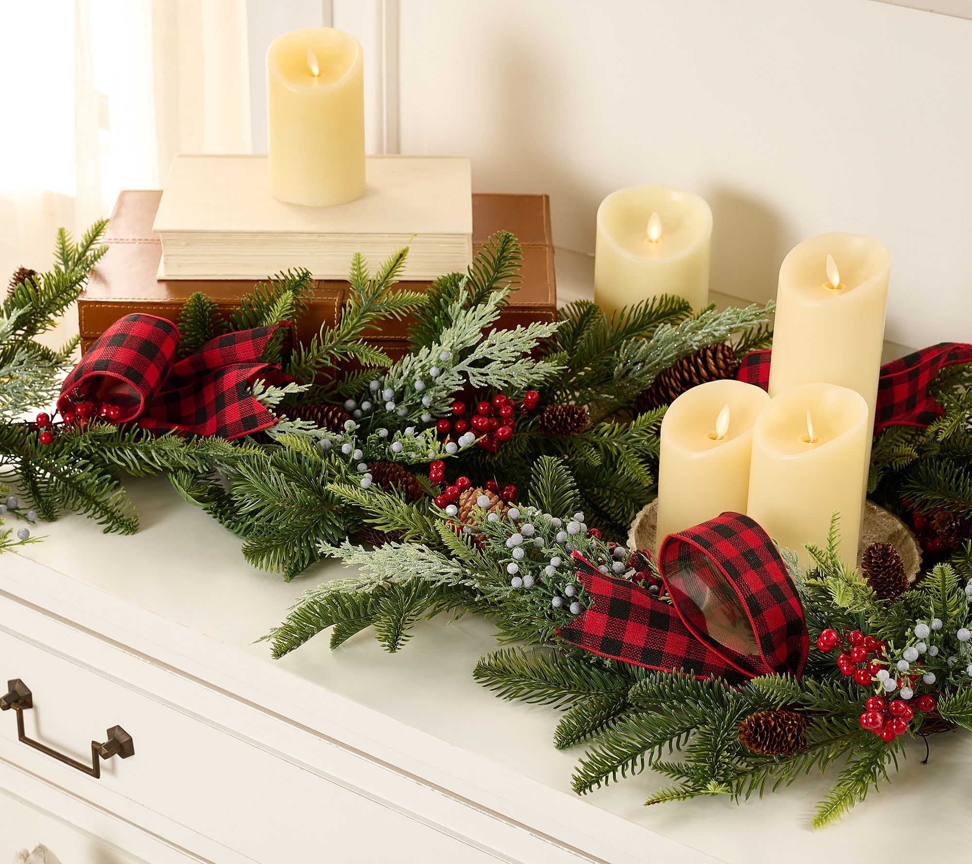 "As Is" Mrs. H by Dee Hilfiger 6' Greenwich Garland