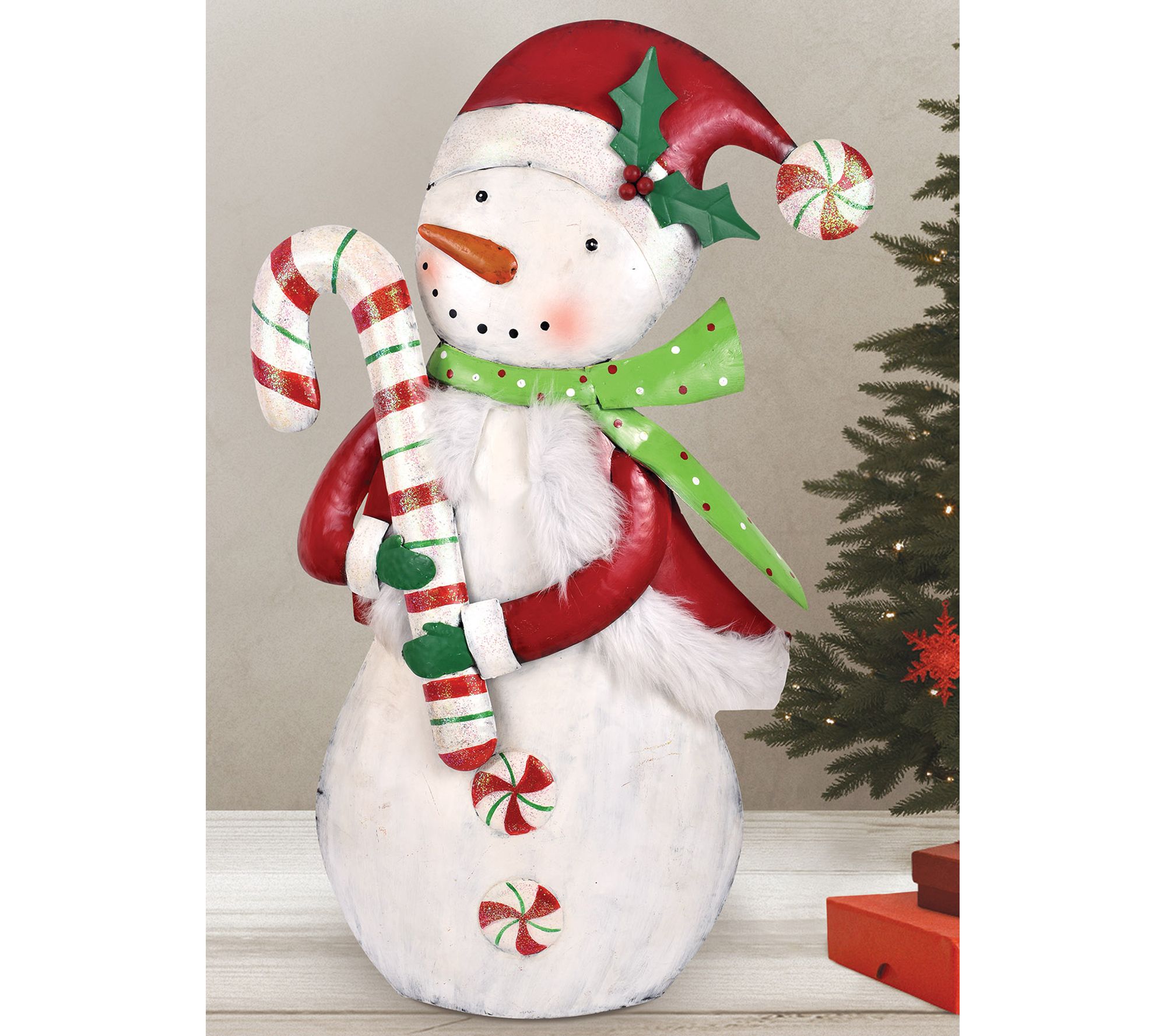 Sunset Vista Designs "Minty" The  Candy SnowmanSculpture