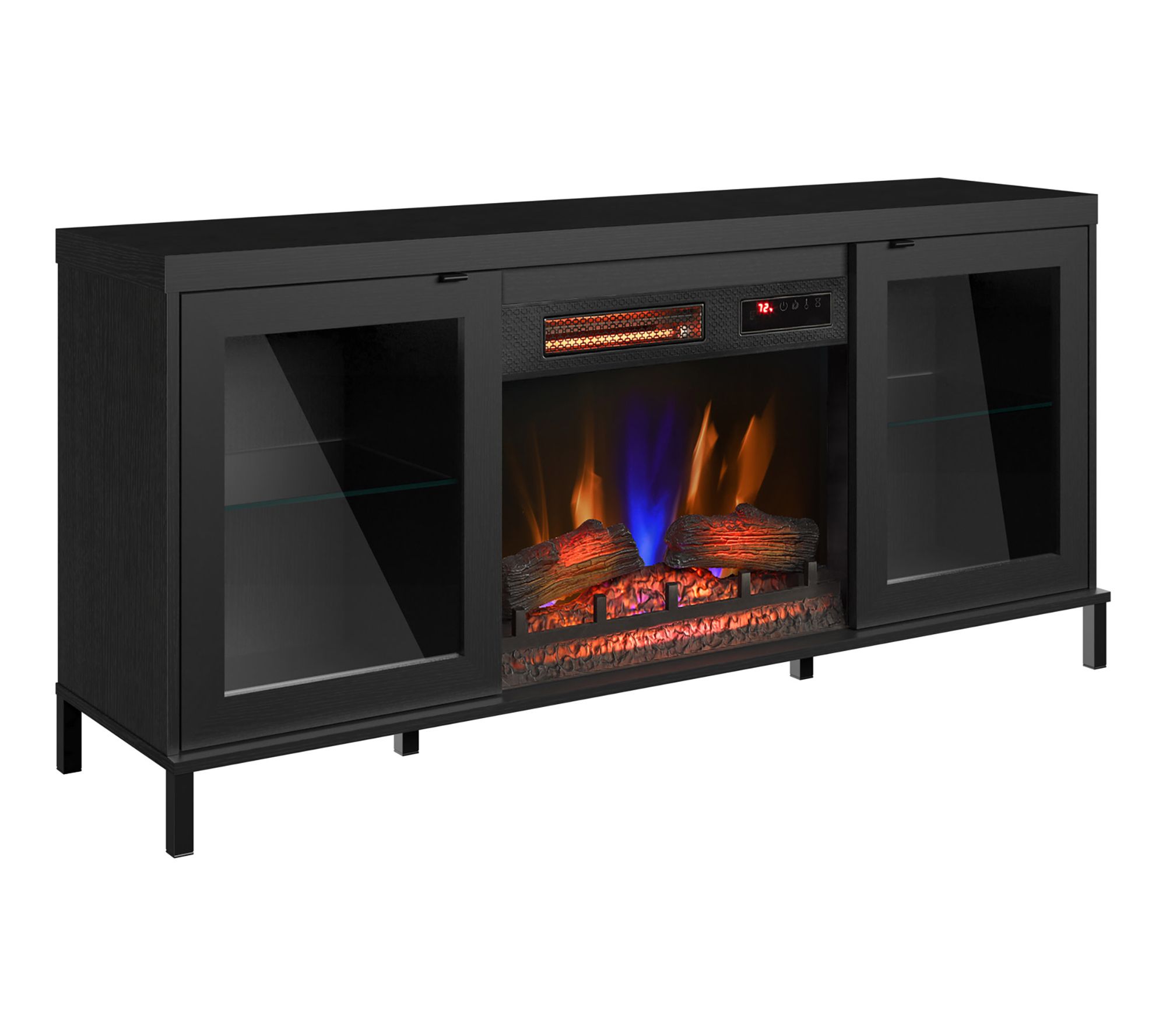 Duraflame Infrared Fireplace TV Stand W ModernLED Lights