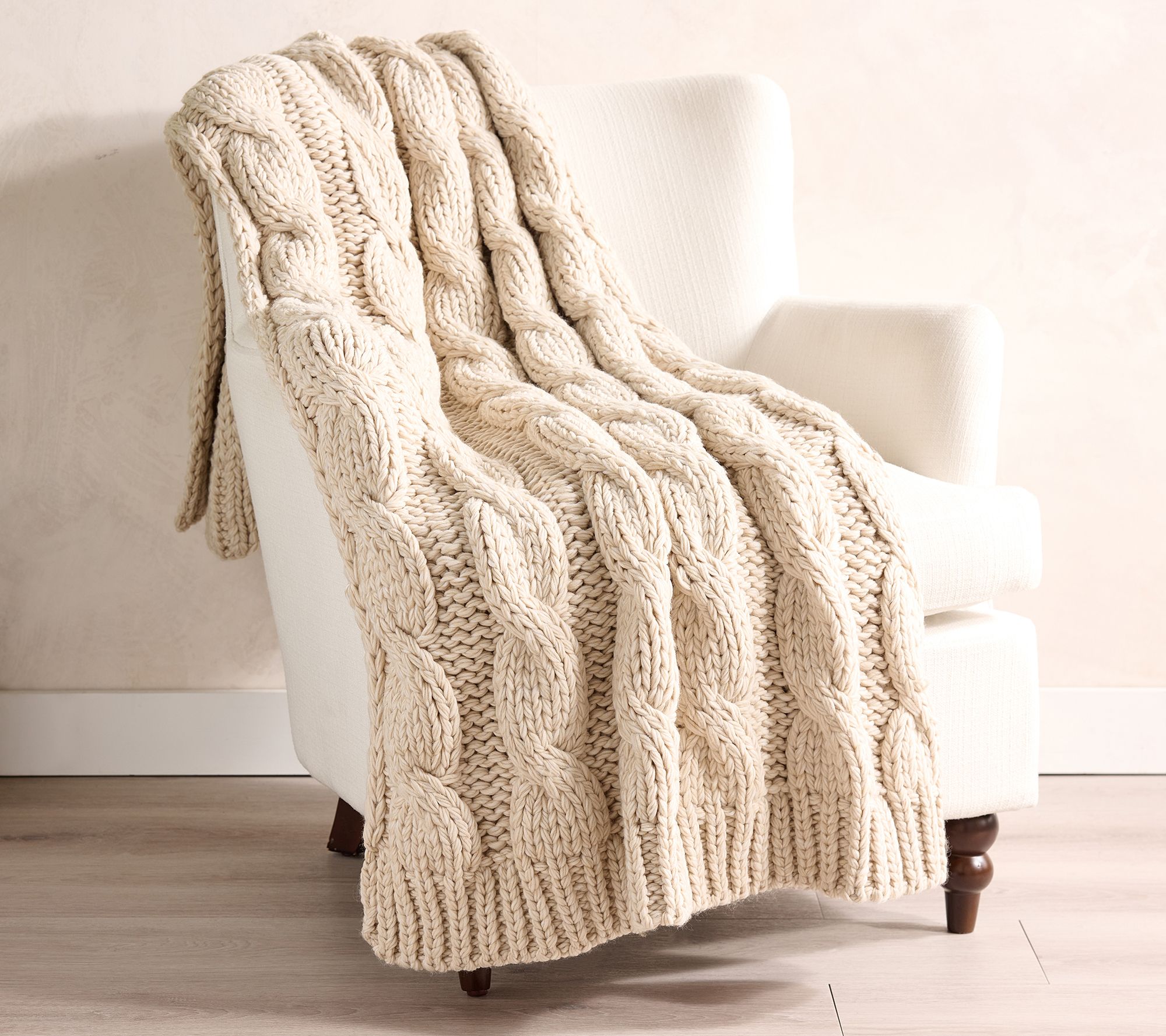 Presley Pierce 60"x70" Chunky Braided Throw