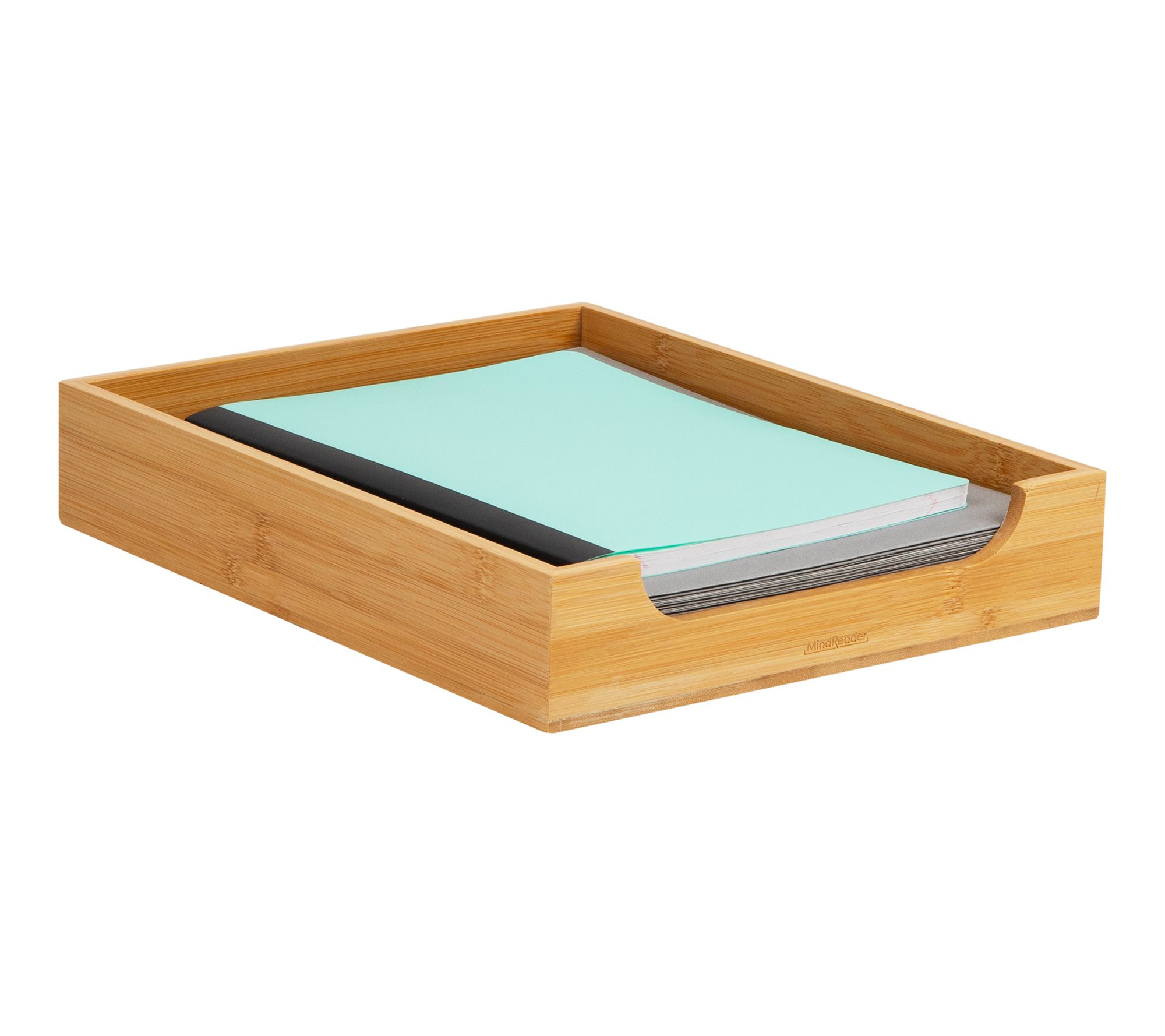 Mind Reader Paper Tray, Desktop Organizer, FileStorage, Brown