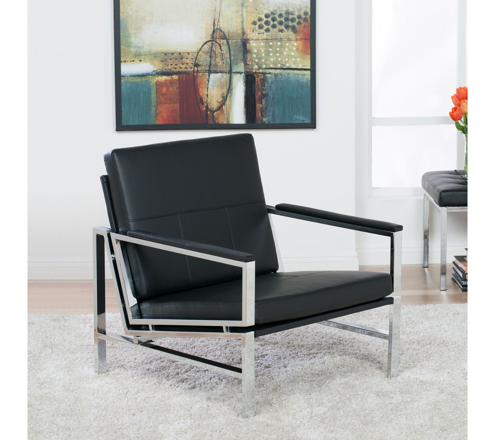 Studio Designs Home Atlas Modern Accent Chair wPad Armrests