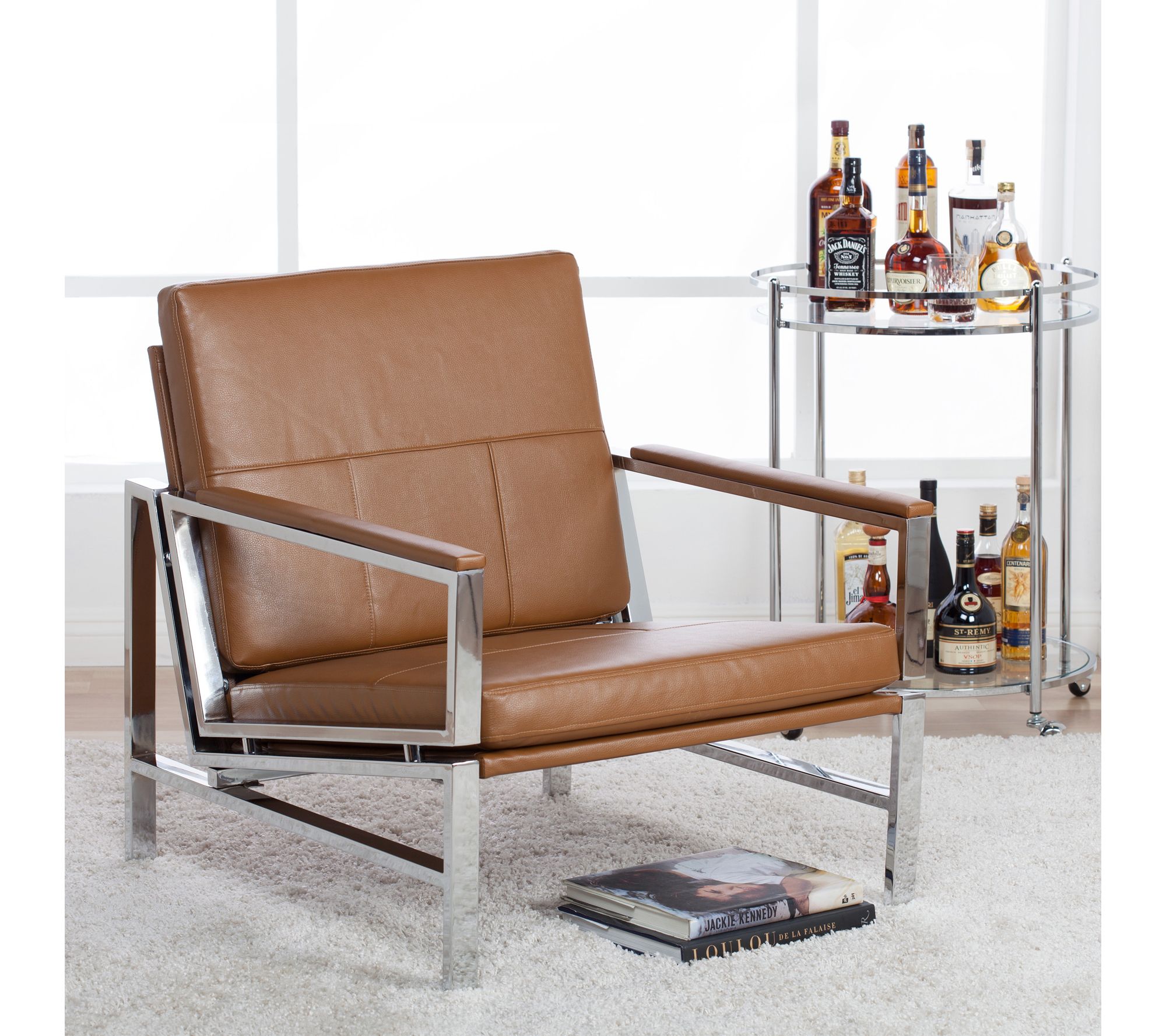 Studio Designs Home Atlas Modern Accent Chair wPad Armrests