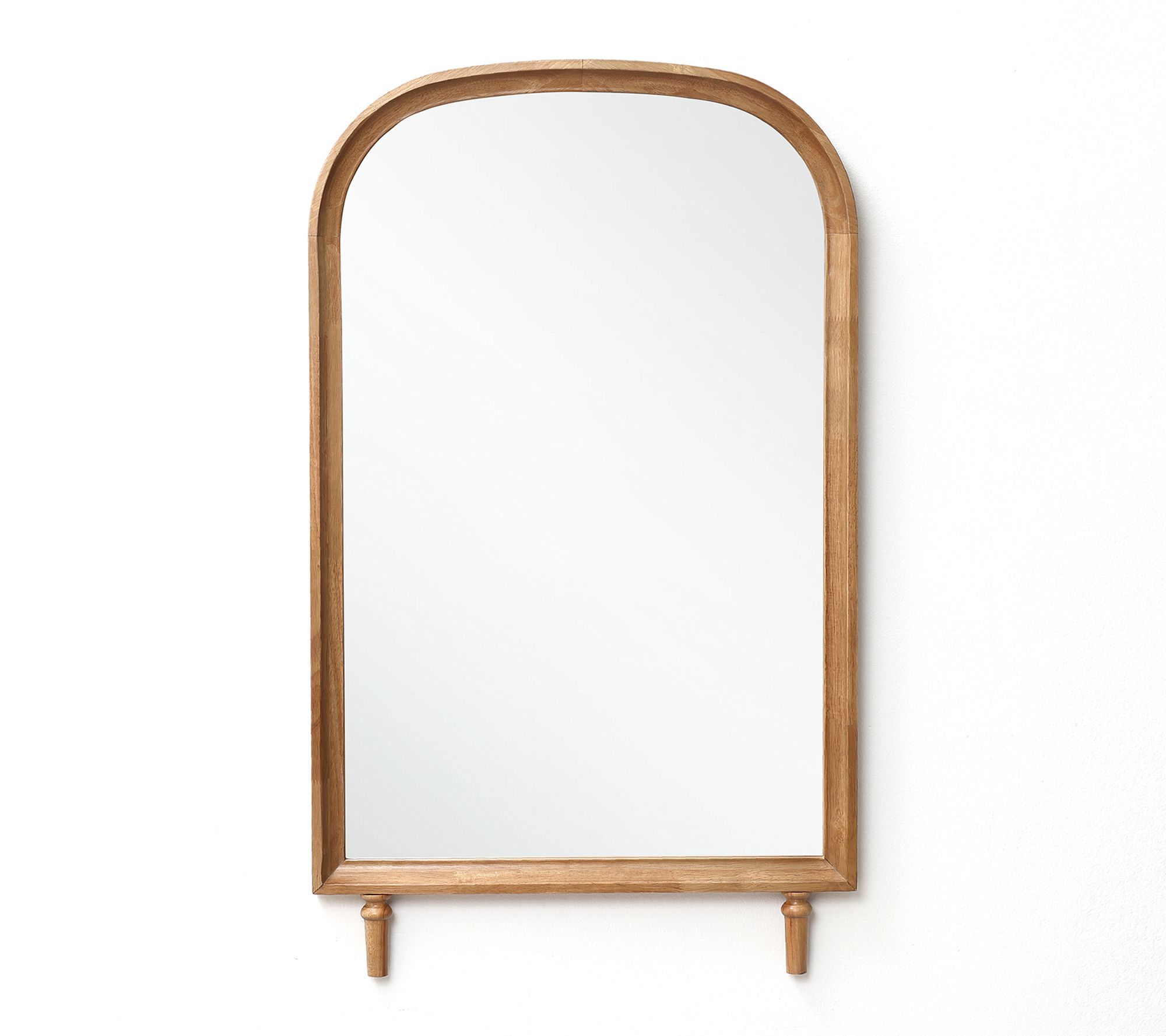 LuxenHome Horizon Arch Wooden 23.6" W x 39.6" HWall Mirror