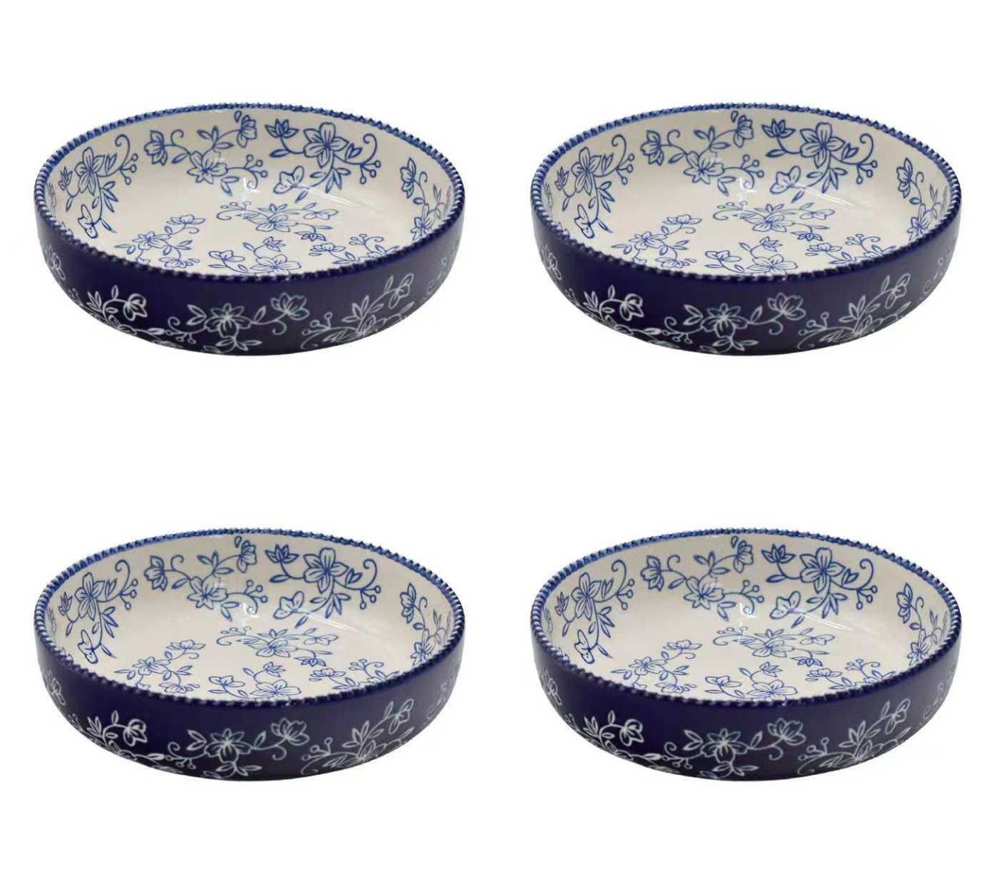 "As Is" Temp-tations Set of (4) 32-oz Shallow Bowls