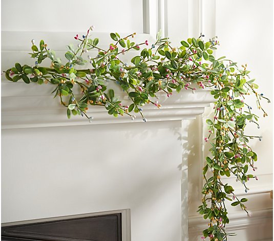4' Pip Berry and Greenery Garland by Valerie