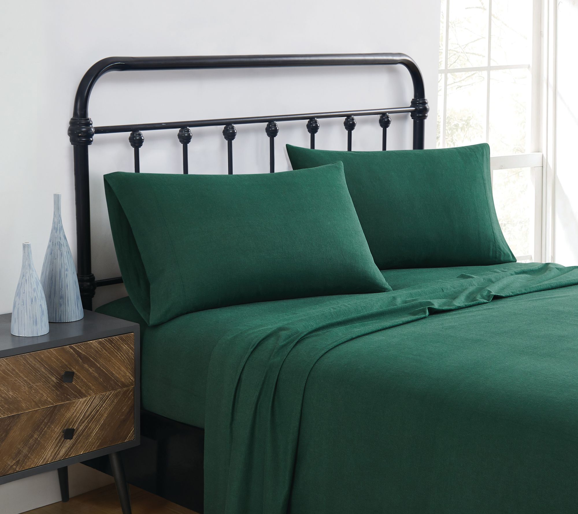 Truly Soft Solid Flannel 3 Piece Twin Sheet Set